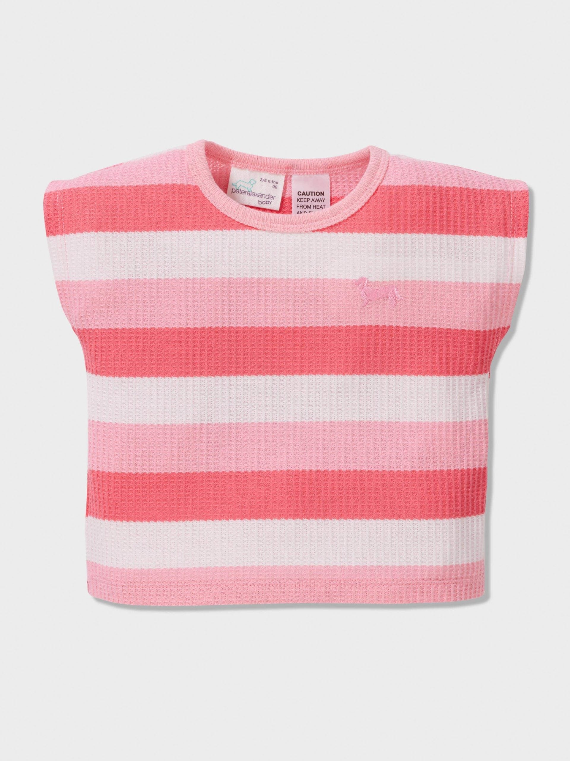 Baby Coral Stripe Short Pj Set multi image 4