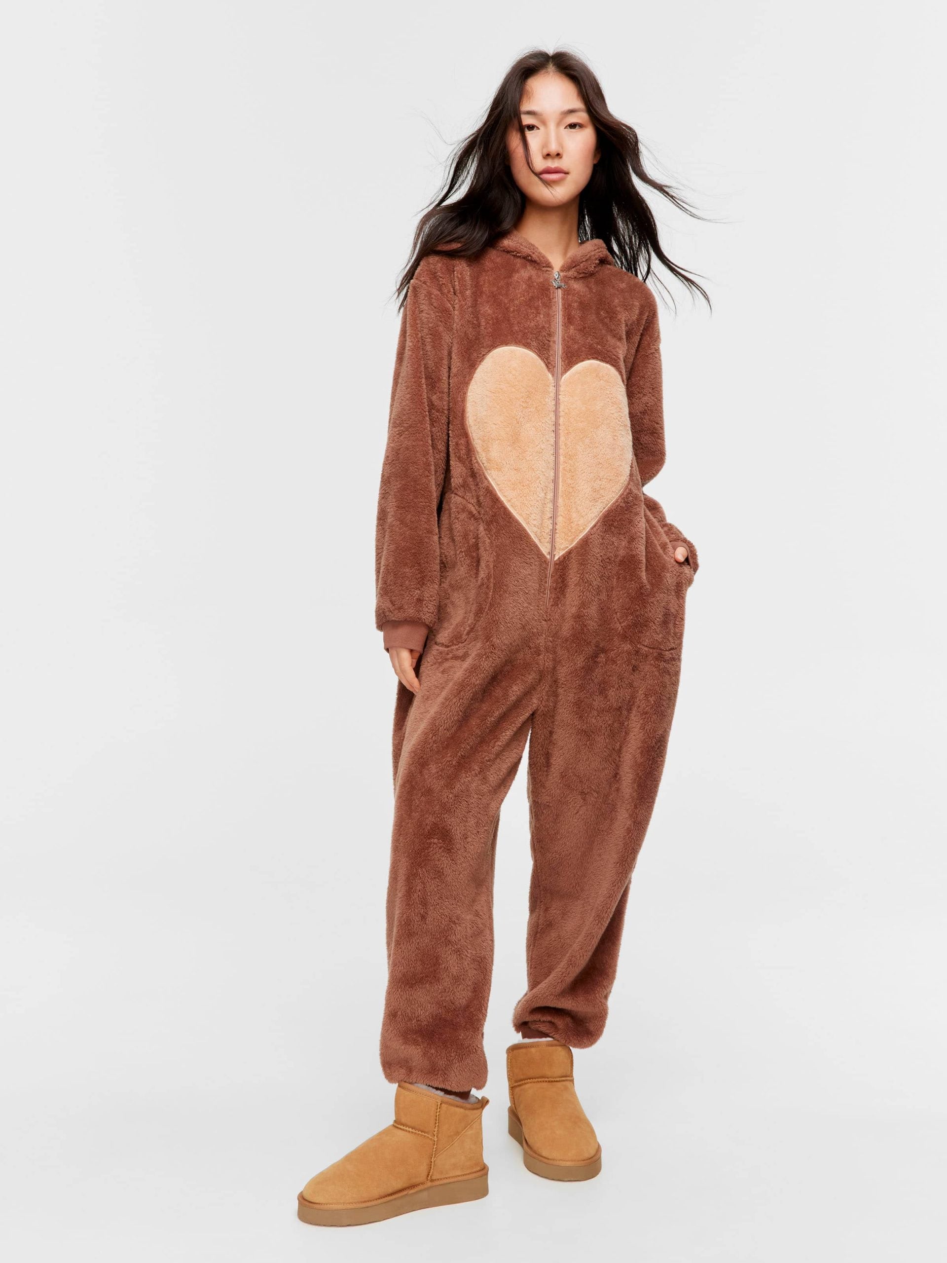 Bear Fleece Onesie multi image 1
