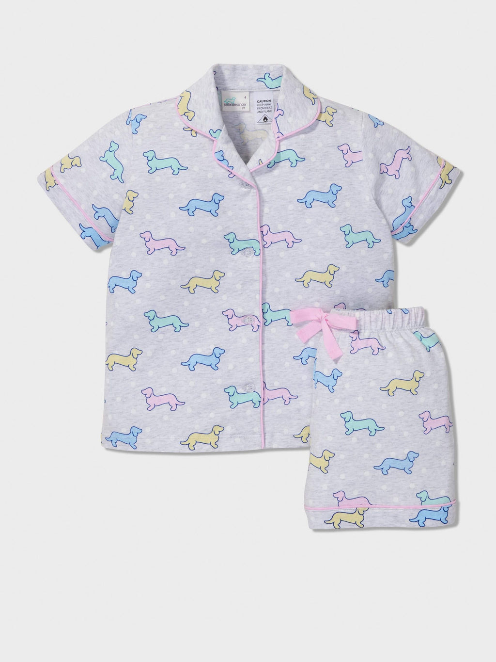 Jnr Girls Penny Print Classic Pj Set Multi image 2
