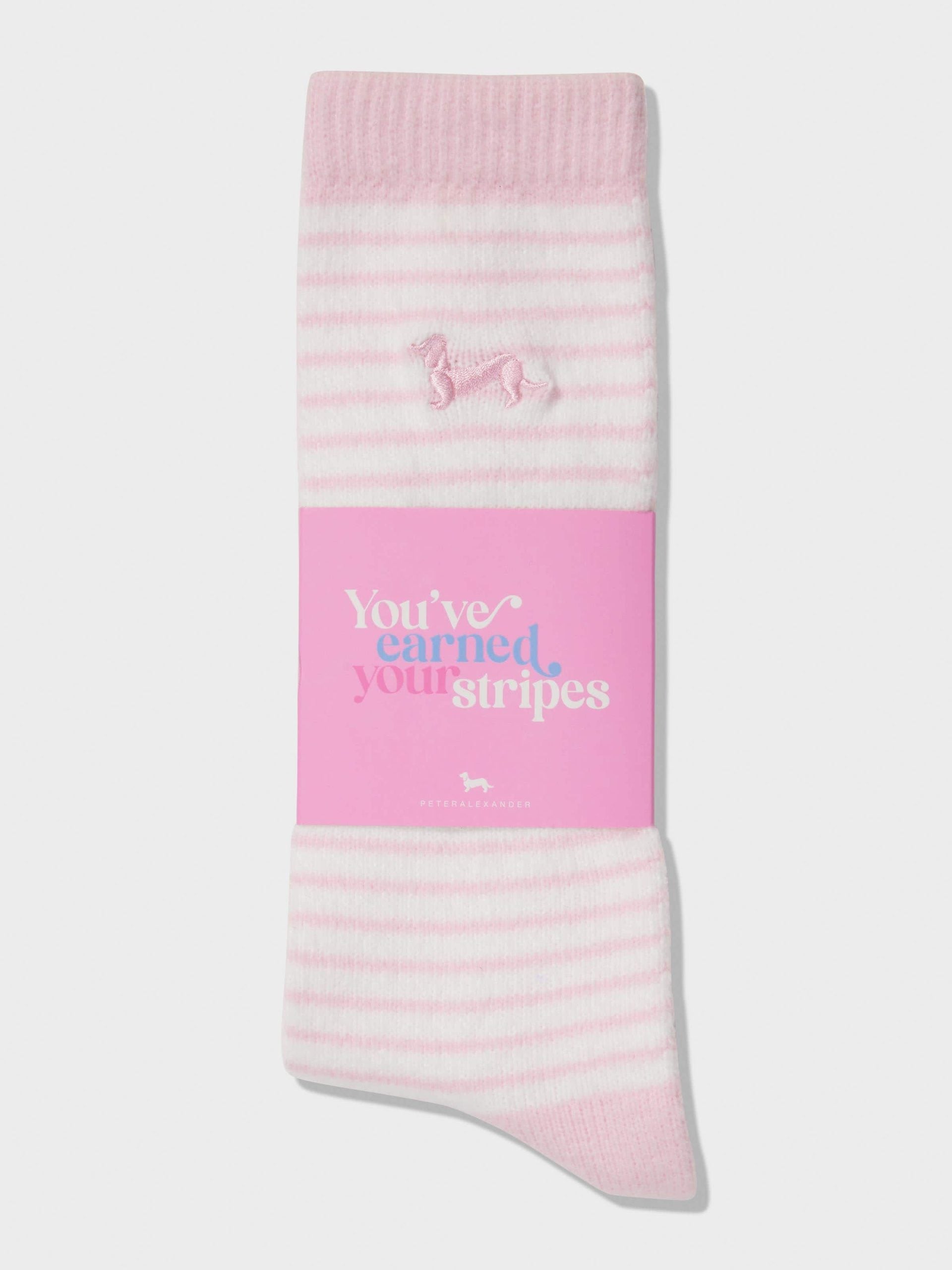 Classic Striped Penny Sock caramel image 3