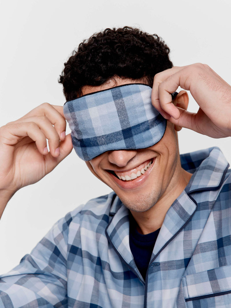 Mens Mini Check Eye Mask multi image 0