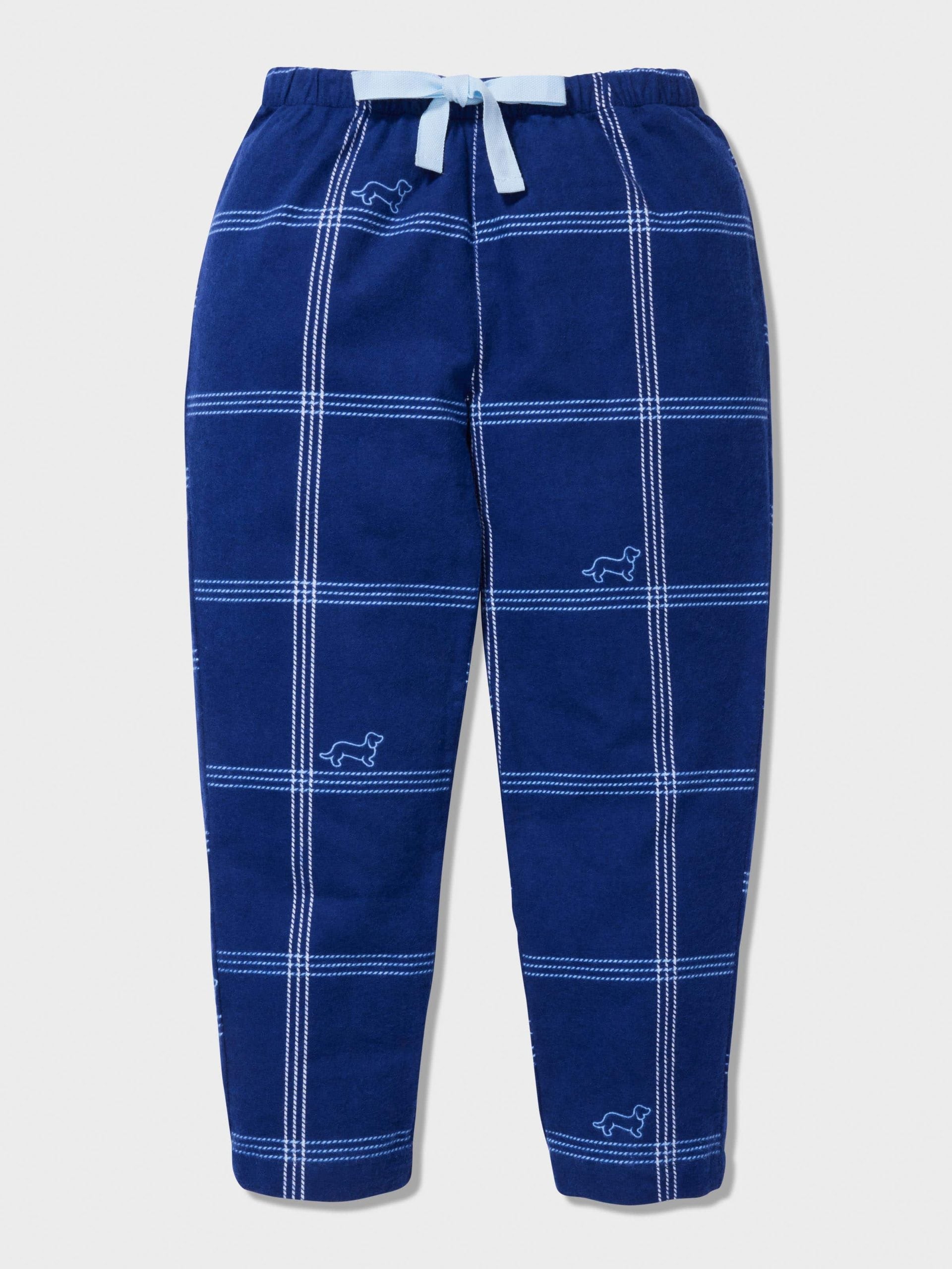 Boys Windowpane Check Long Pj Set multi image 3