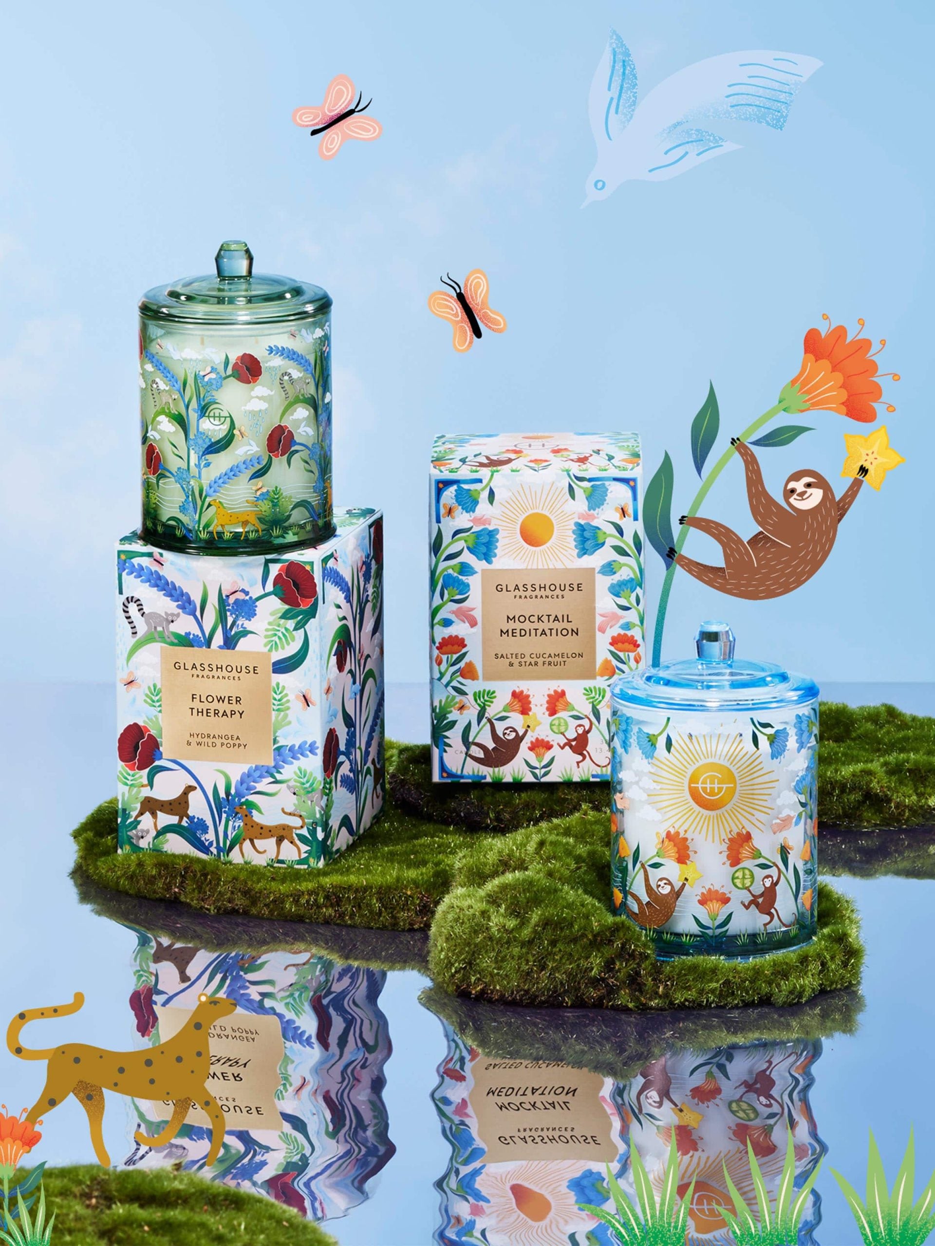 Glasshouse Fragrances Limited Edition Mocktail Meditation 380G Candle multi image 2