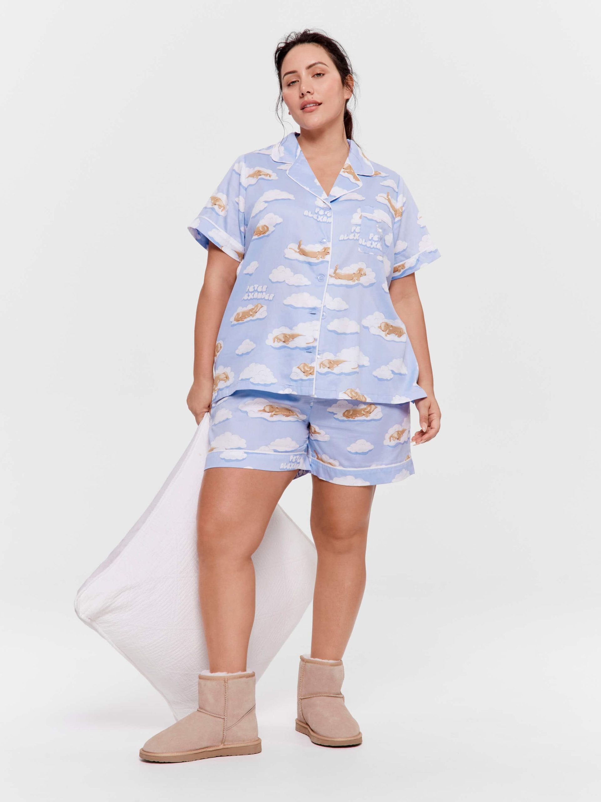 P.A. Plus Penny On A Cloud Shortie Pj Set Multi image 0