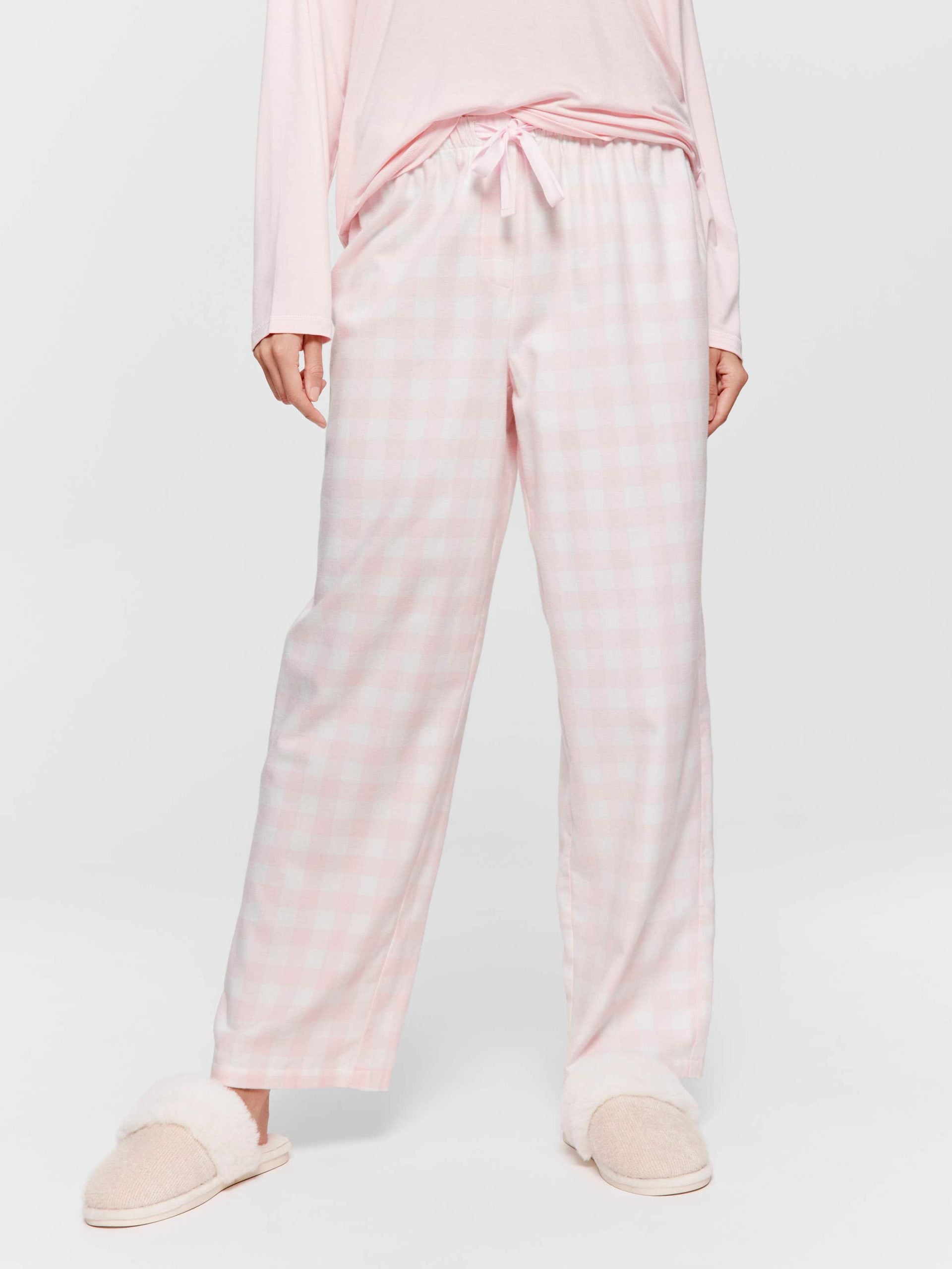 Pink Gingham Classic Flannelette Pj Pant multi image 0