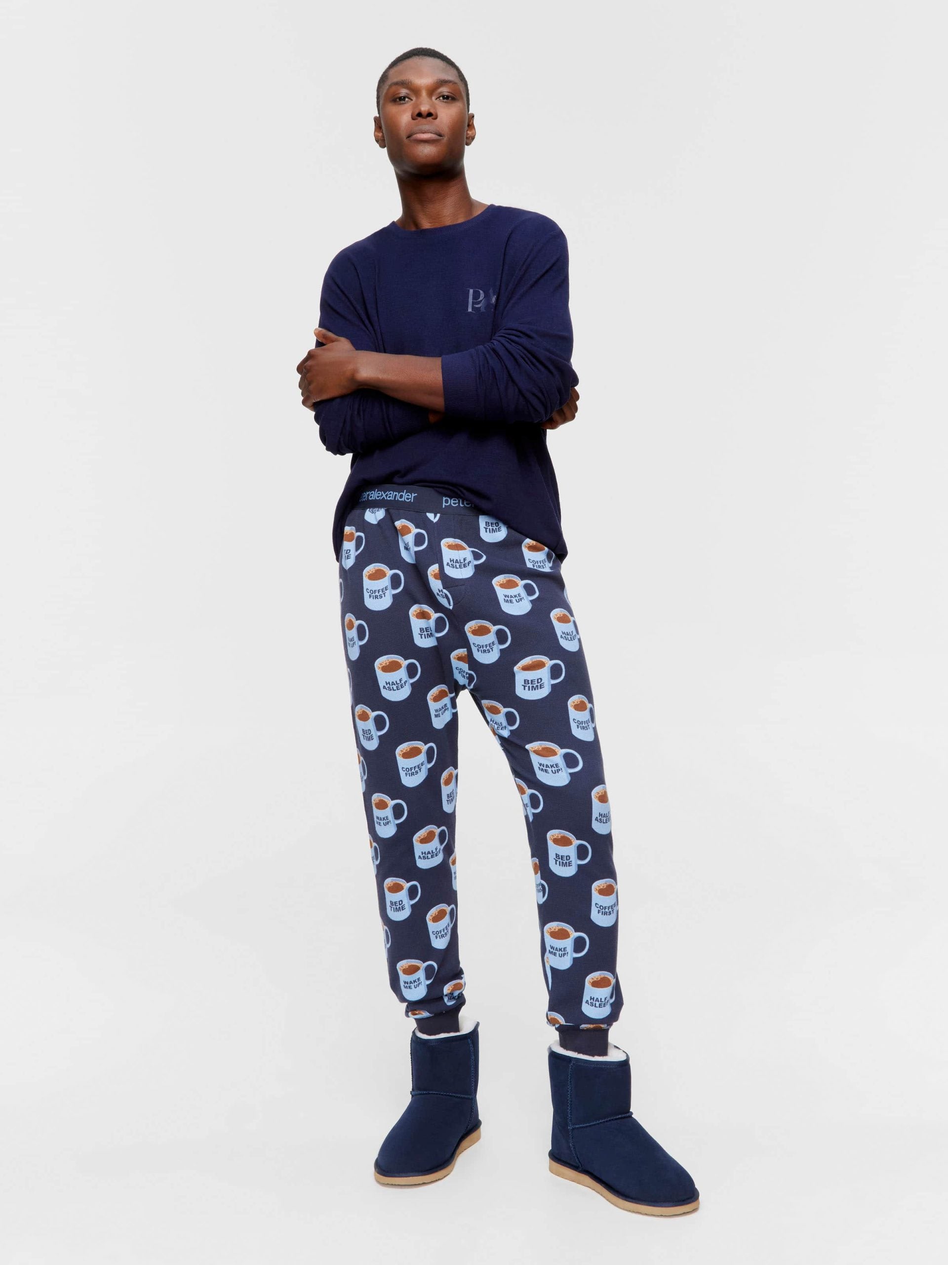 Coffee First Long John Pj Pant multi image 1