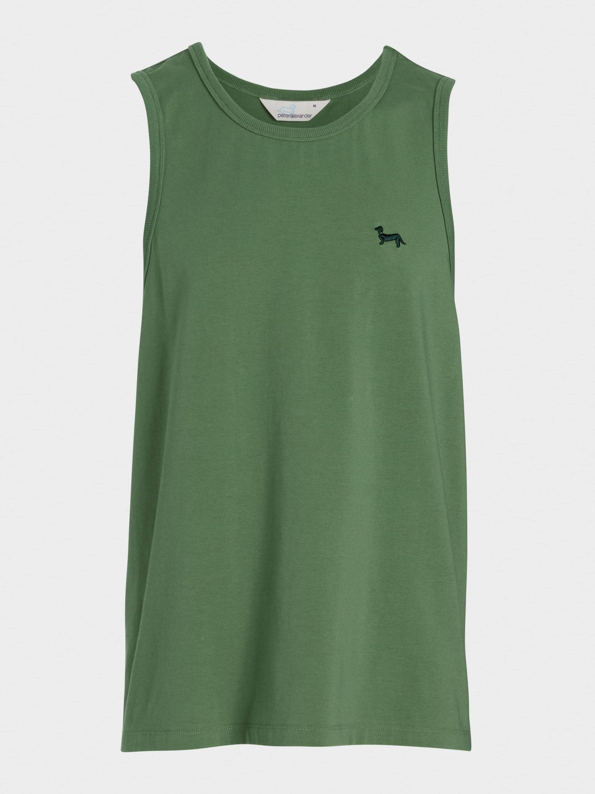 Green Boxy Sleeveless Tee green image 3