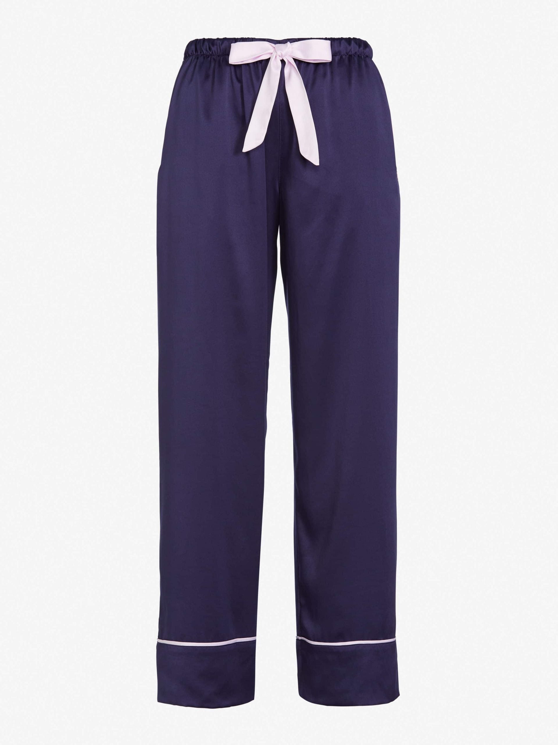 Navy Tux Luxe Satin Pj Pant Navy image 3