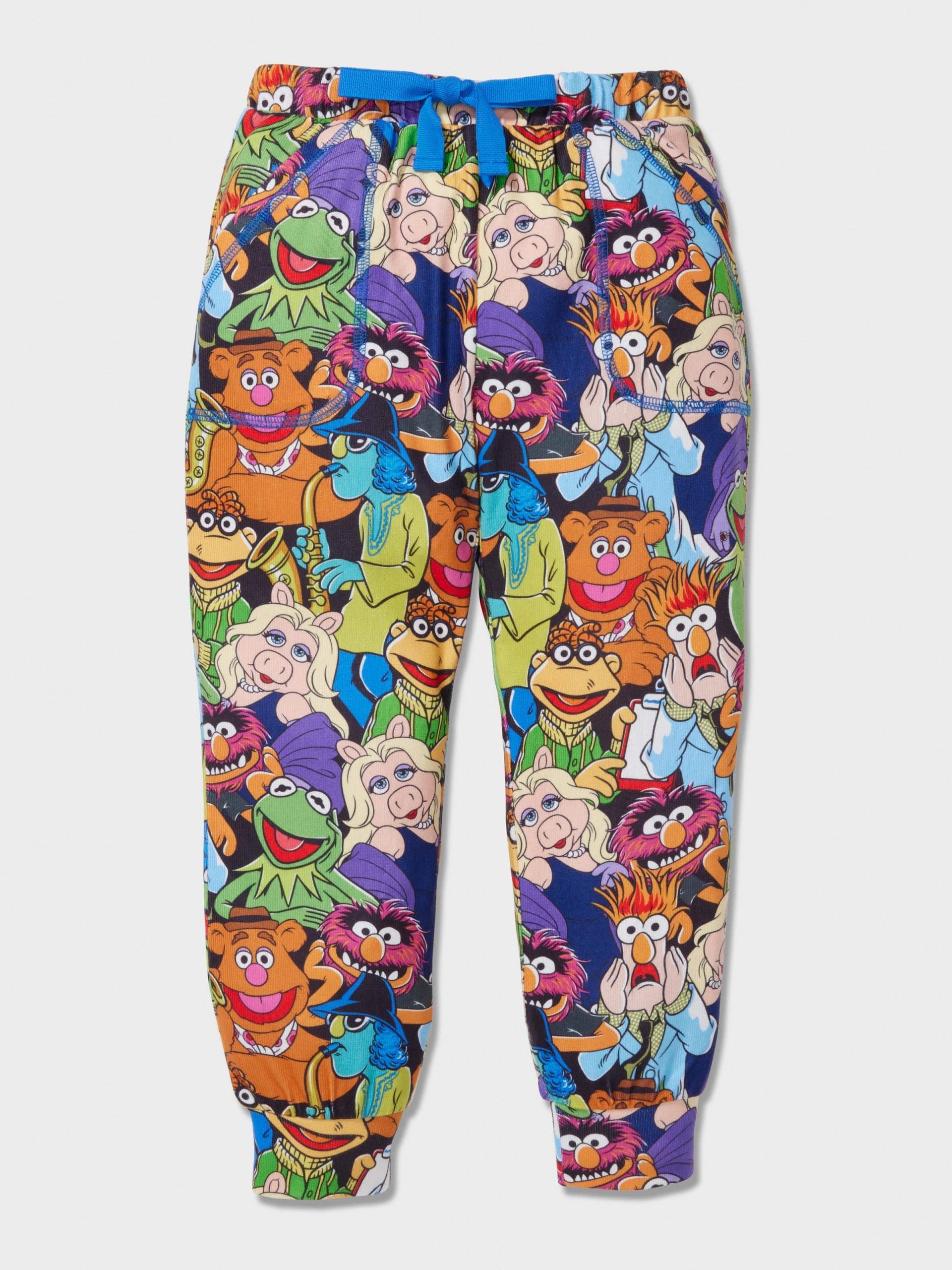 Kids Muppet Print Long Plush Pj Set multi image 1