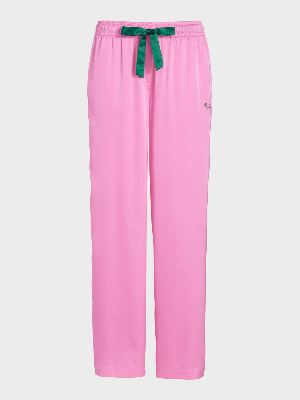 Pink Satin Wide Leg Pj Pant multi image 3