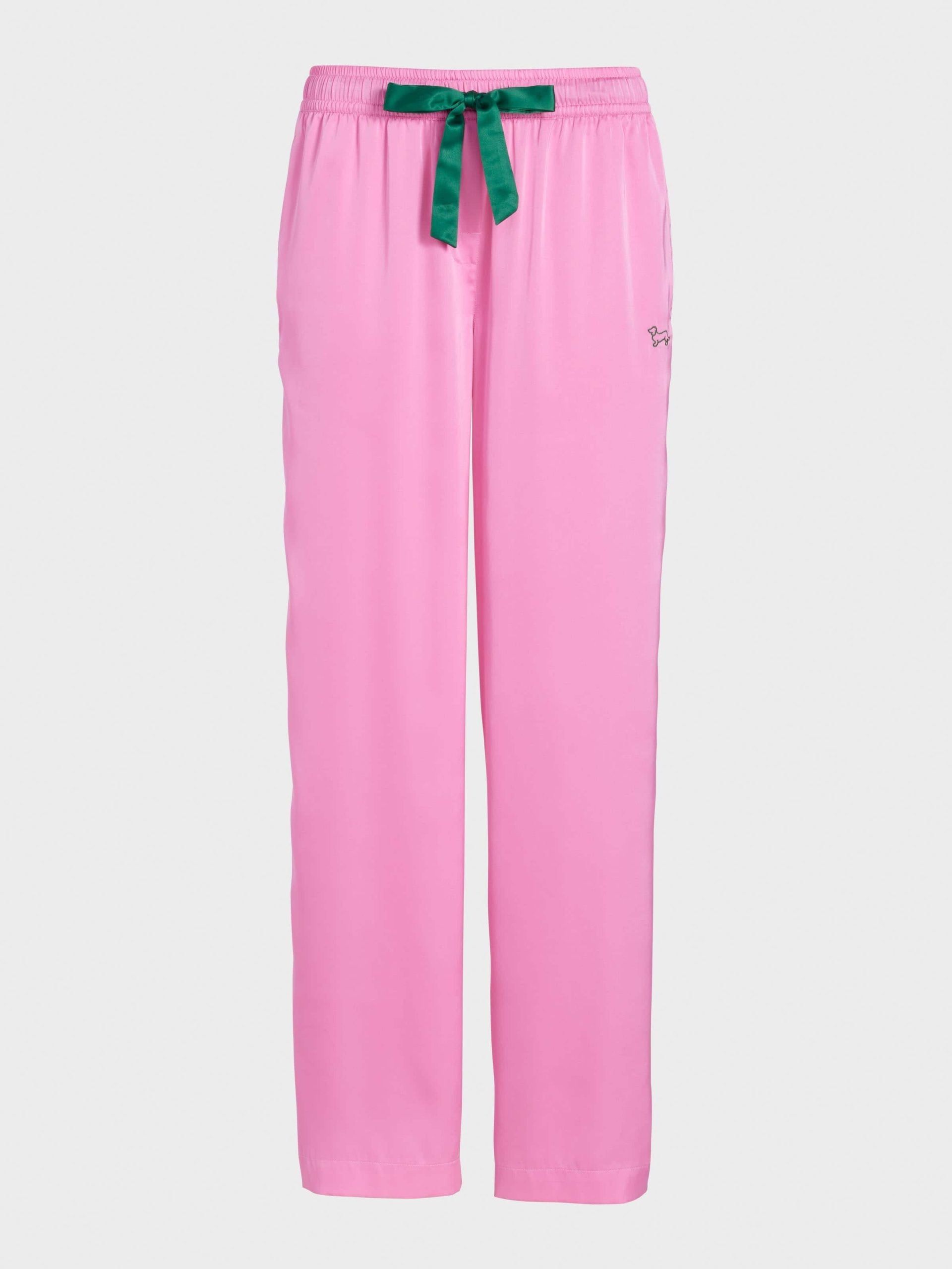 Pink Satin Wide Leg Pj Pant multi image 3