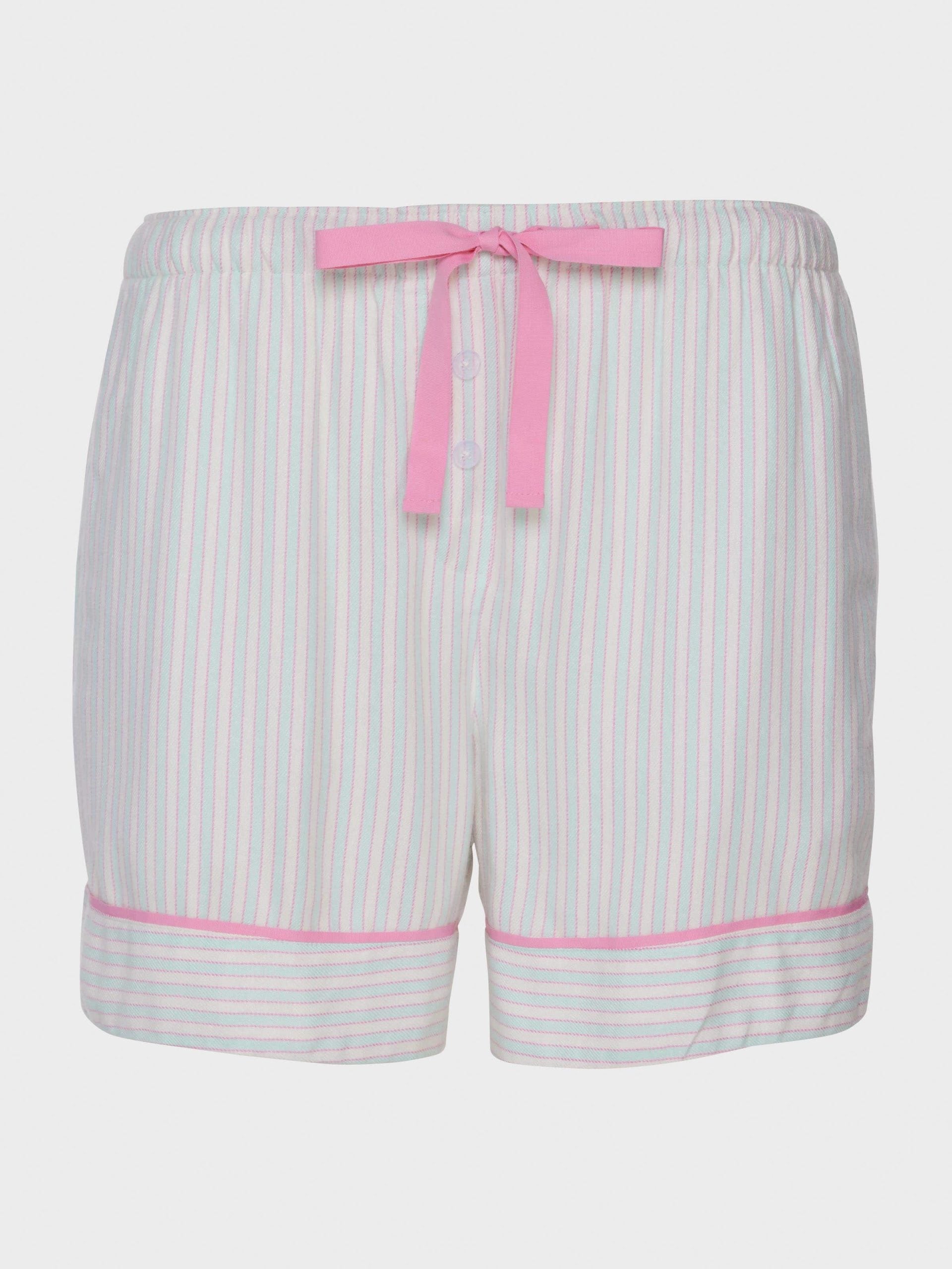 Mint Candy Stripe Viscose Flannelette Mini Tux Short multi image 3