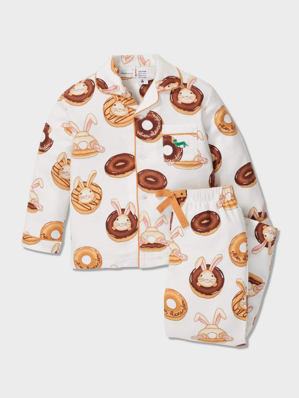 Jnr Kids Krispy Kreme Bunny Bamboo Flannelette Classic Pj Set multi image 2