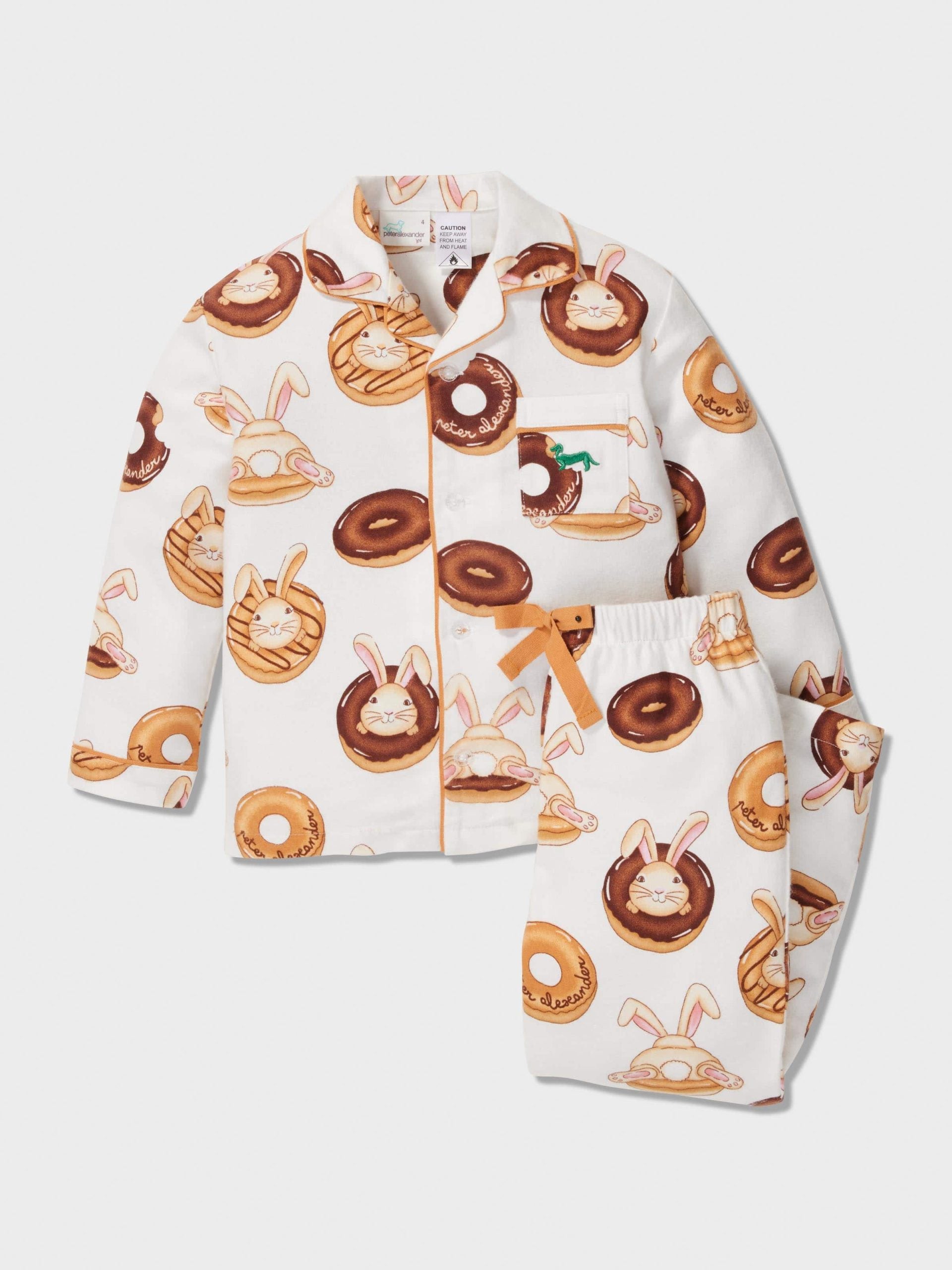 Jnr Kids Krispy Kreme Bunny Bamboo Flannelette Classic Pj Set multi image 2