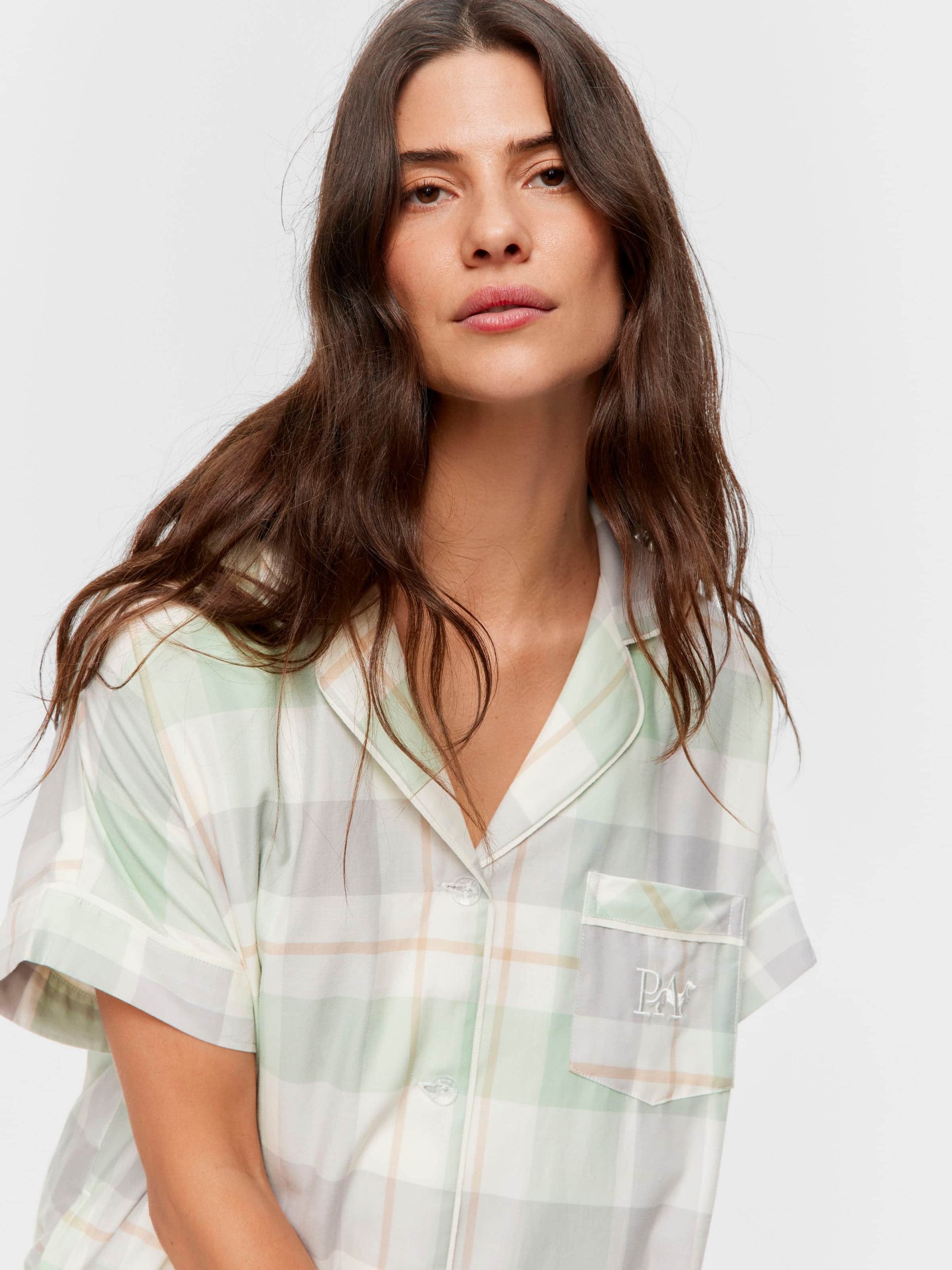 Mint Check Nightshirt multi image 1
