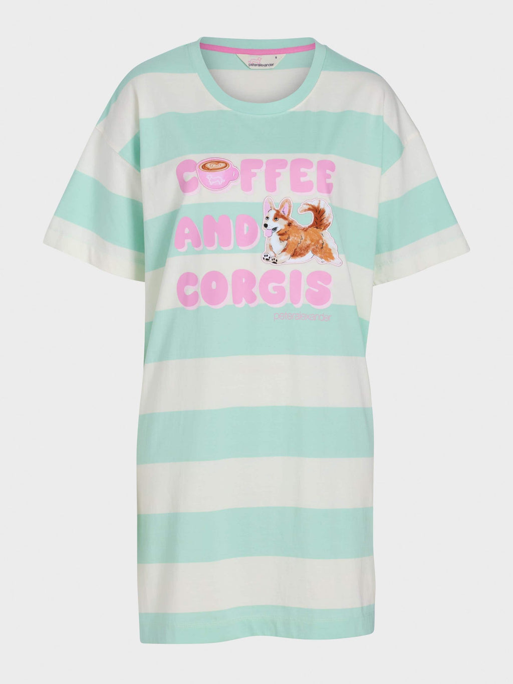 Coffee &amp;amp; Corgis Sleep Tee Multi image 3