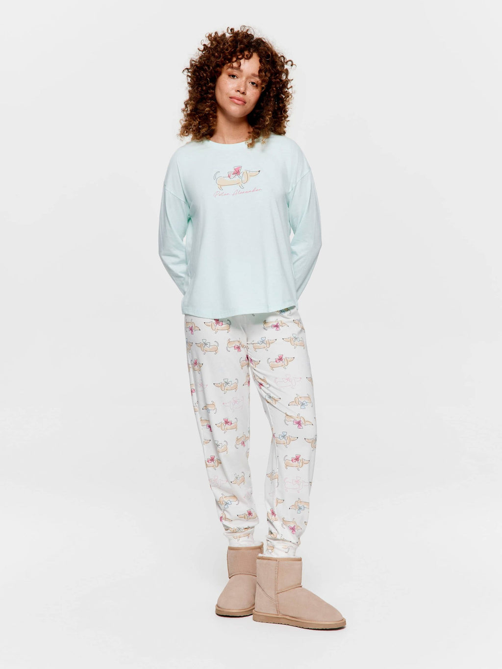 Bow Dog Pj Set multi image 1
