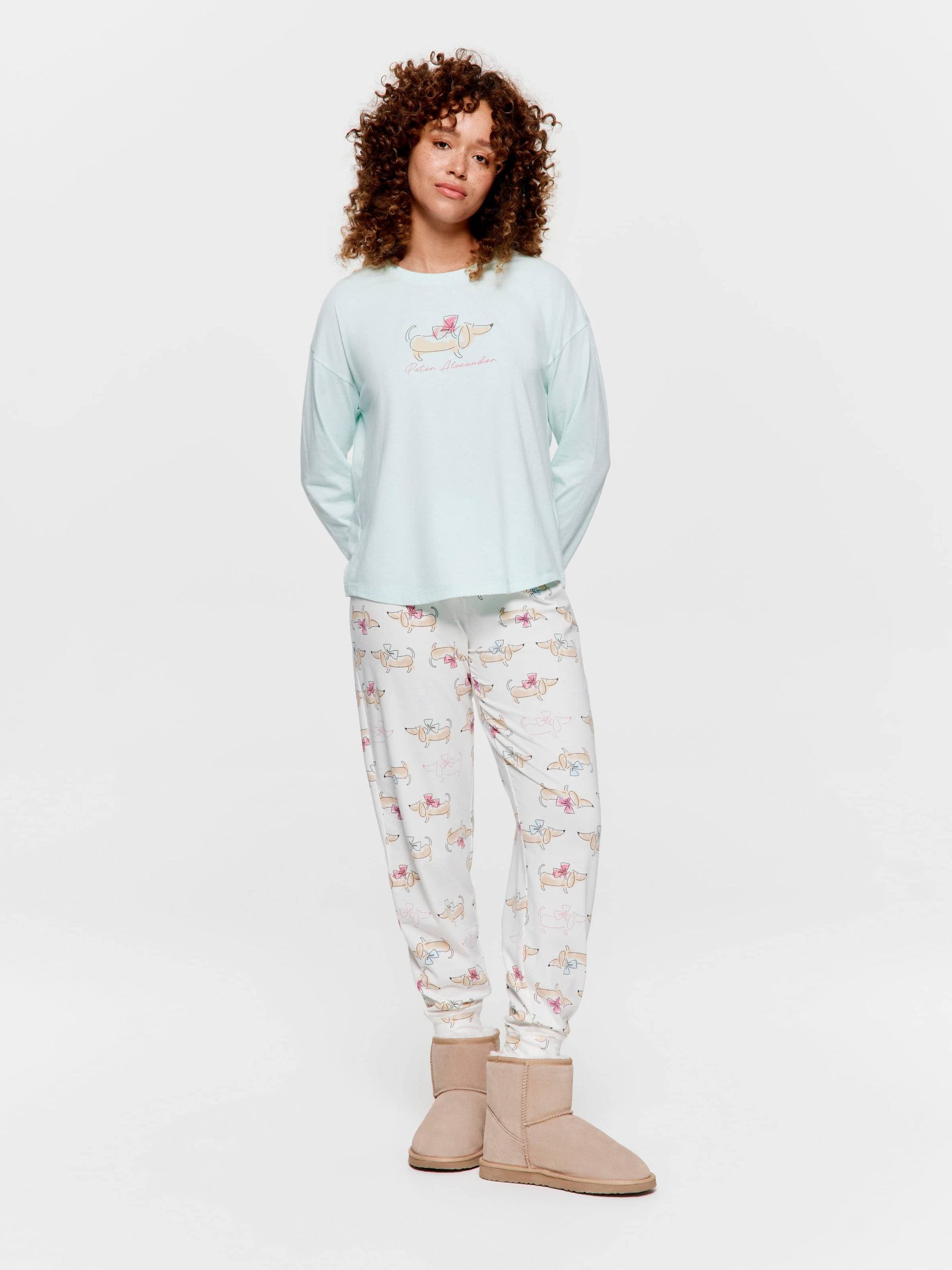 Bow Dog Pj Set multi image 1