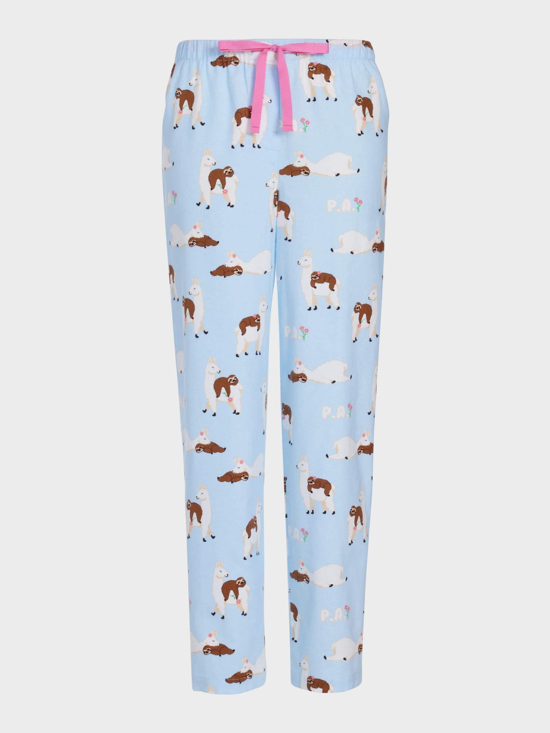 Llama Sloth Classic Flannelette Pj Pant multi image 3