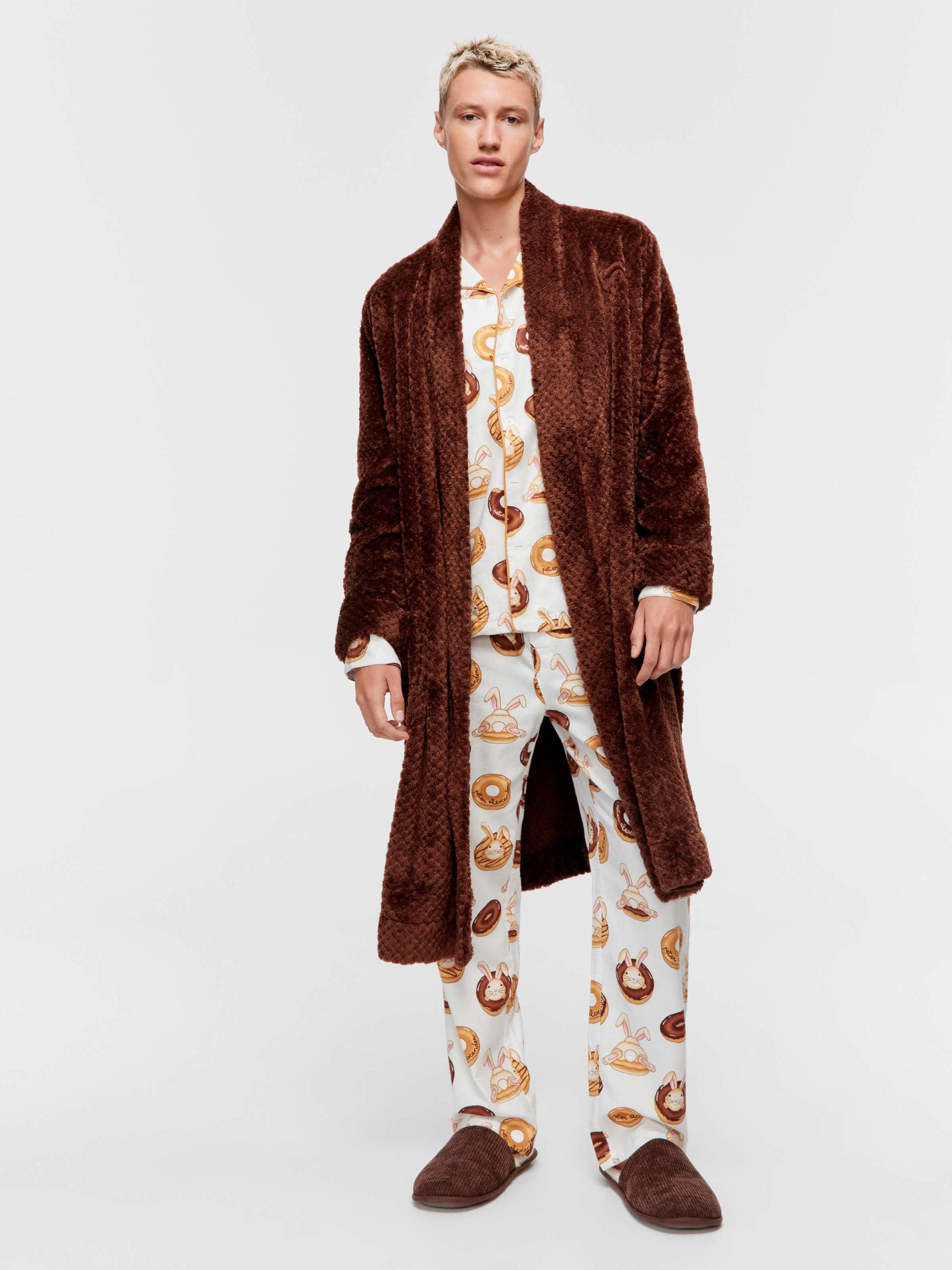 Chocolate Jacquard Gown chocolate image 1