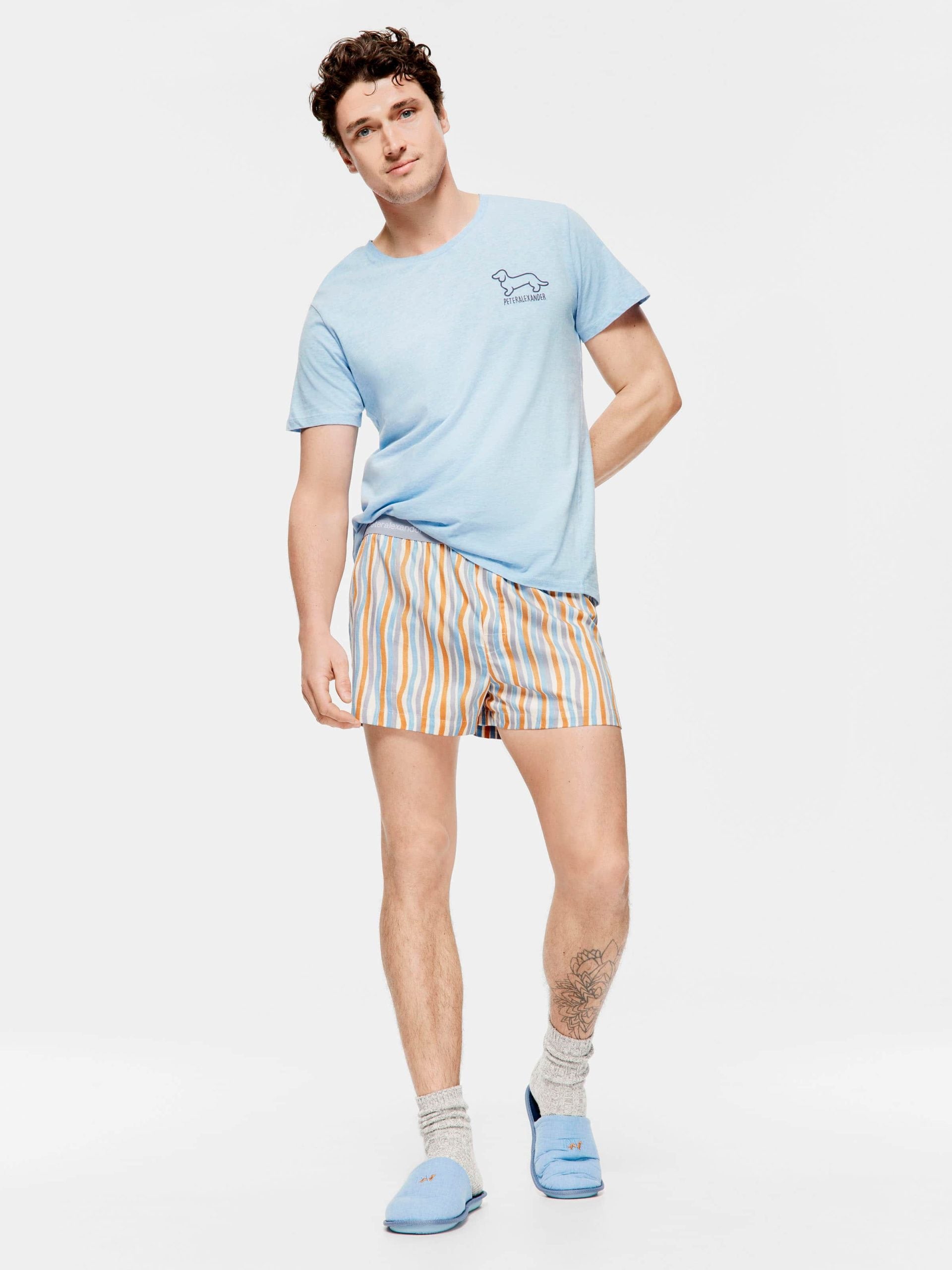 Wavy Stripe Boxer Short multi image 1
