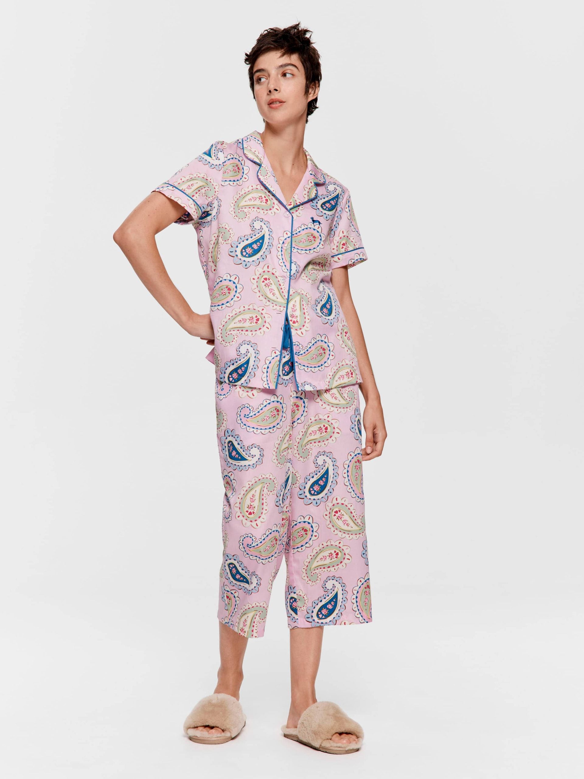 Cowgirl Paisley 100% Cotton 3/4 Pj Set Multi image 3