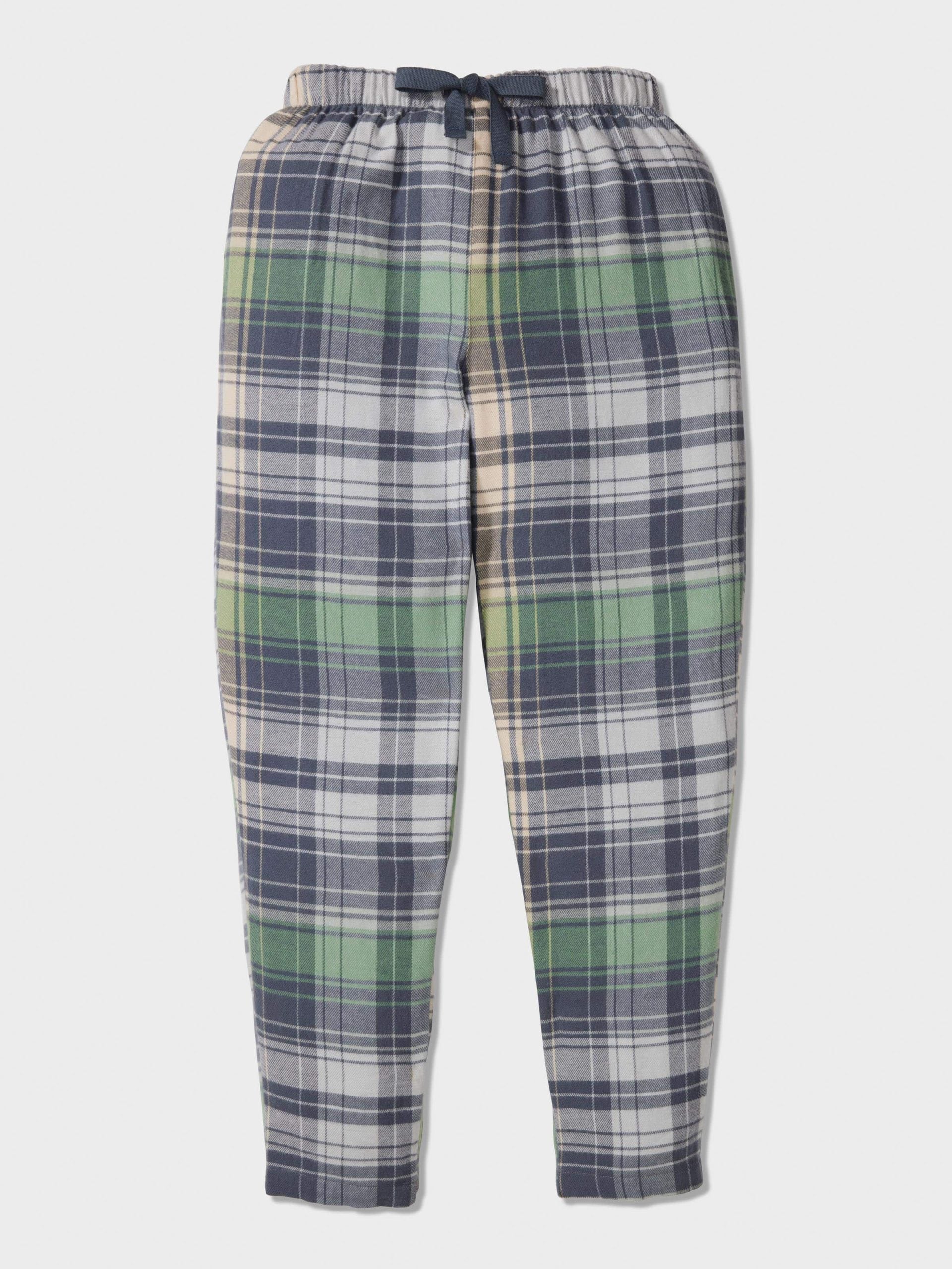 Boys Cowboy Check Long Classic Pj Set Green image 1