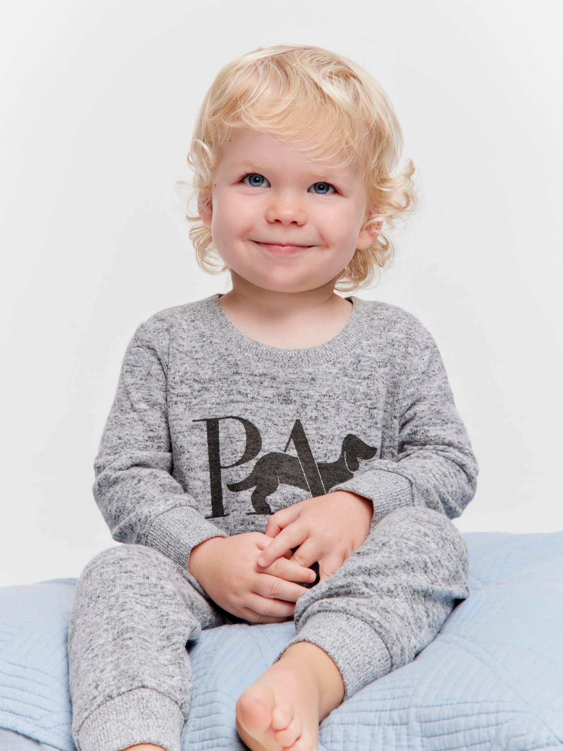 Baby Grey Marle Pj Set greymarle image 0