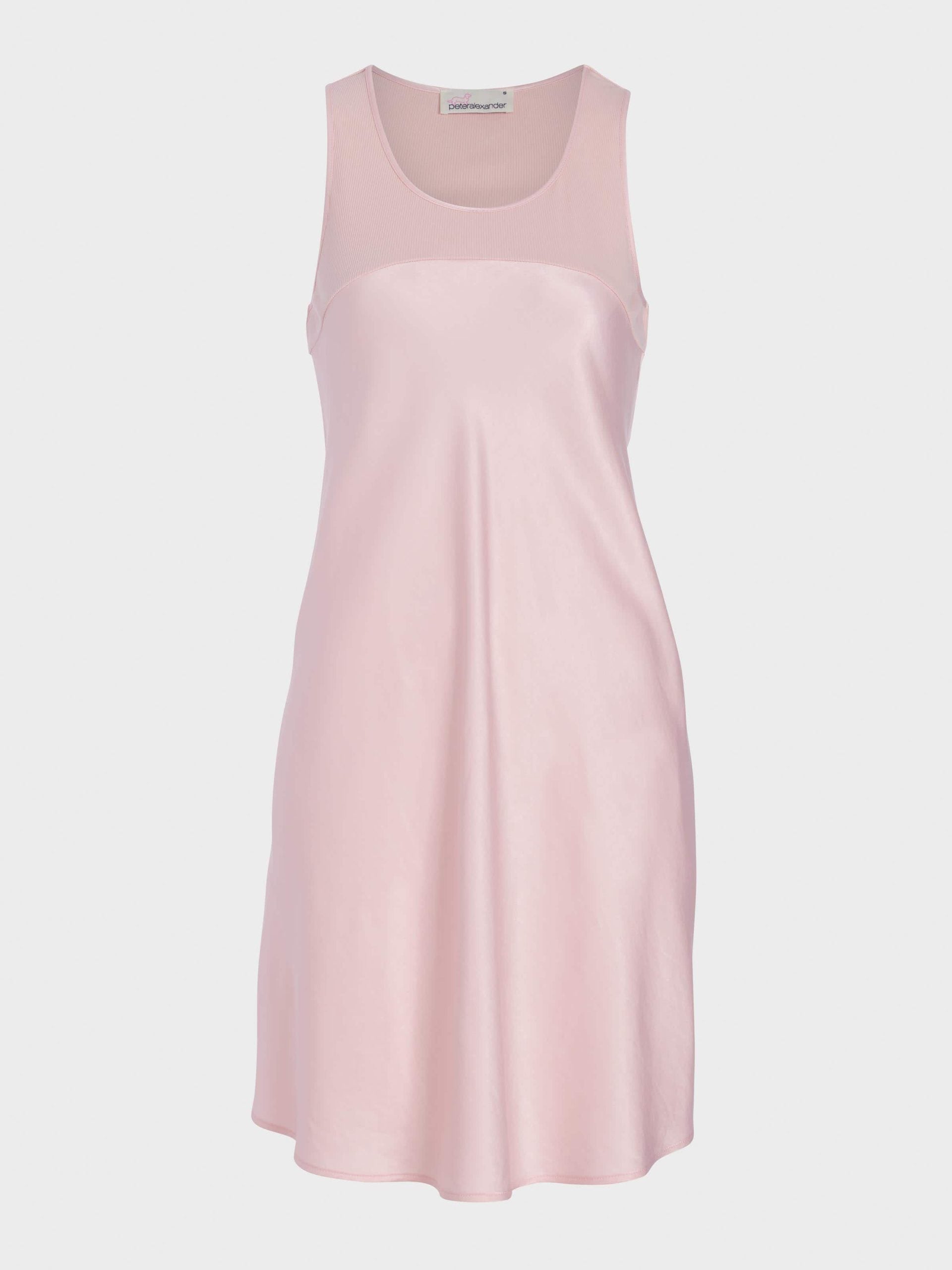 Rib Trim Satin Nightie pink image 3