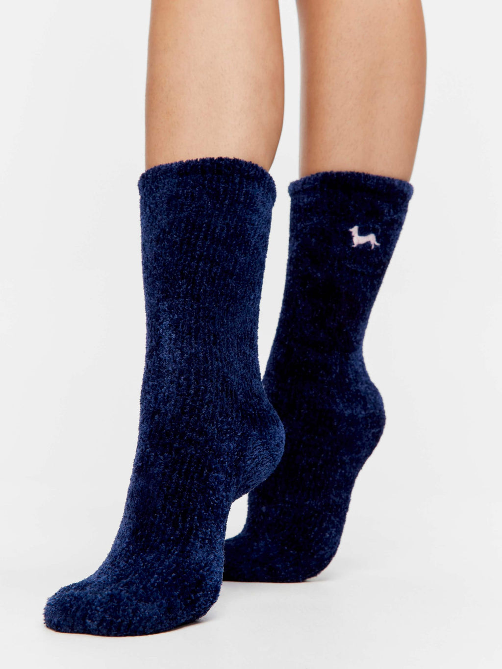 Soft Chenille Navy Mid Sock navy image 1