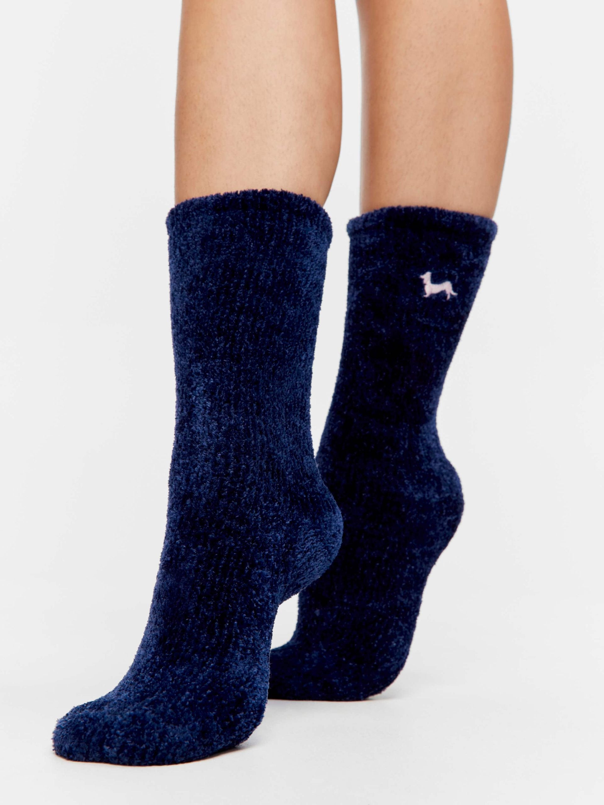 Soft Chenille Navy Mid Sock navy image 1