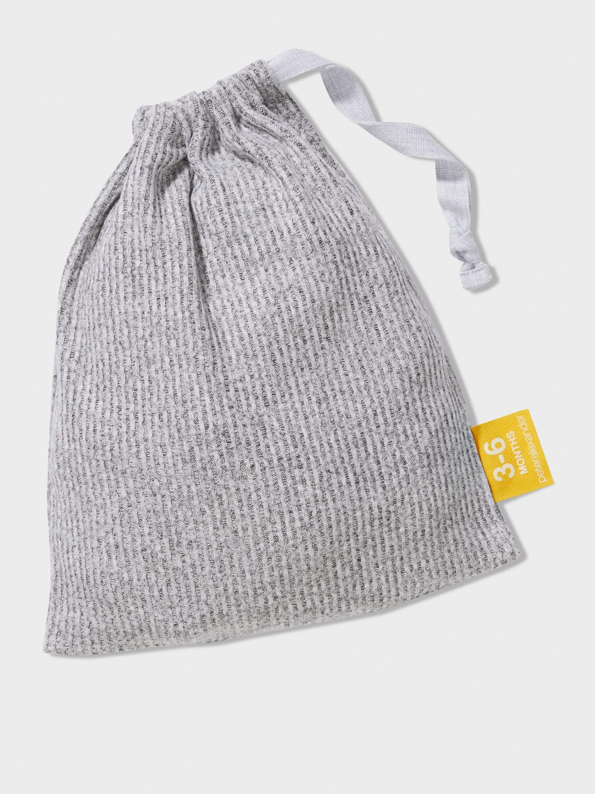 Baby Grey Rib Fuzzy Pj Set greymarle image 3