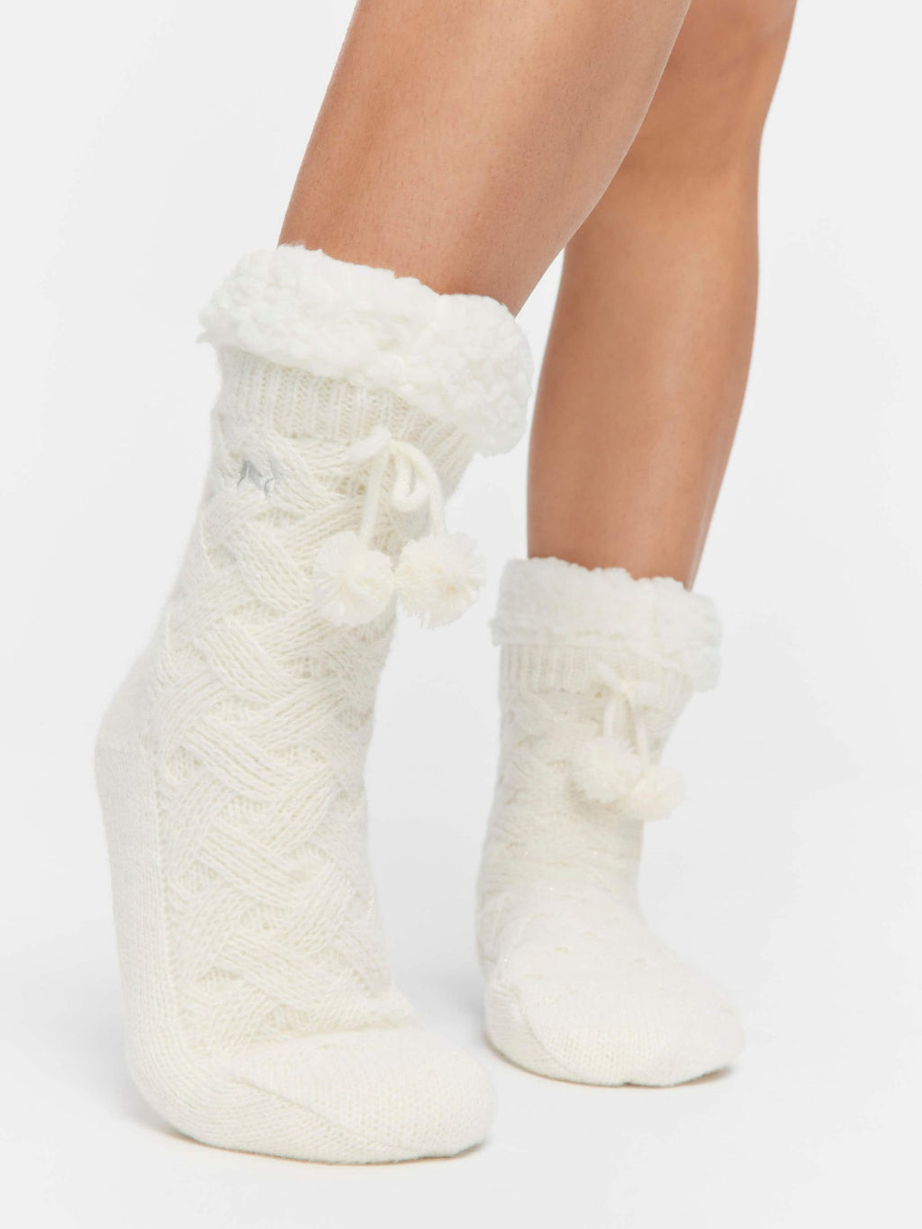 Sparkle Chunky Sock white image 0