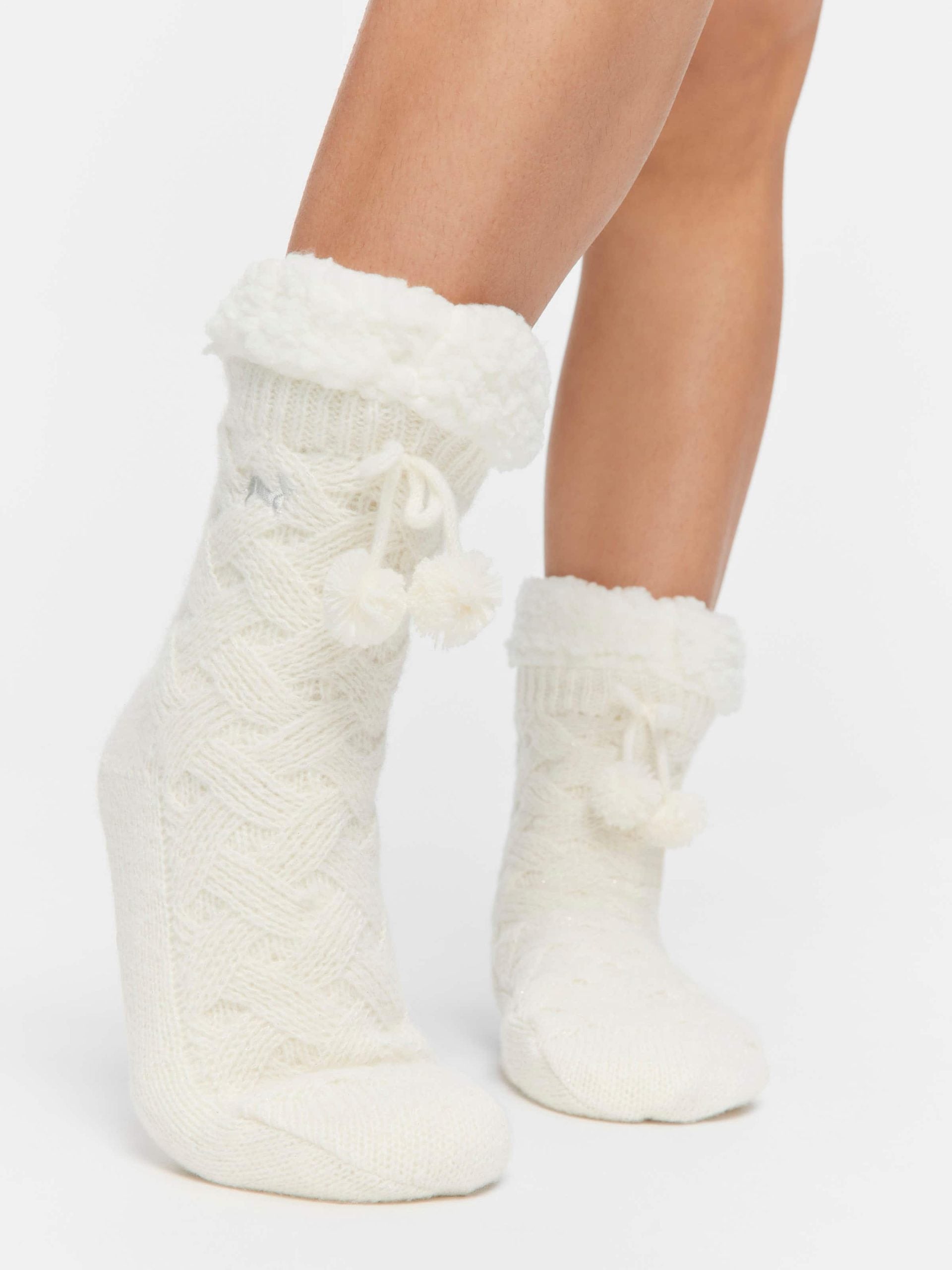 Sparkle Chunky Sock white image 0