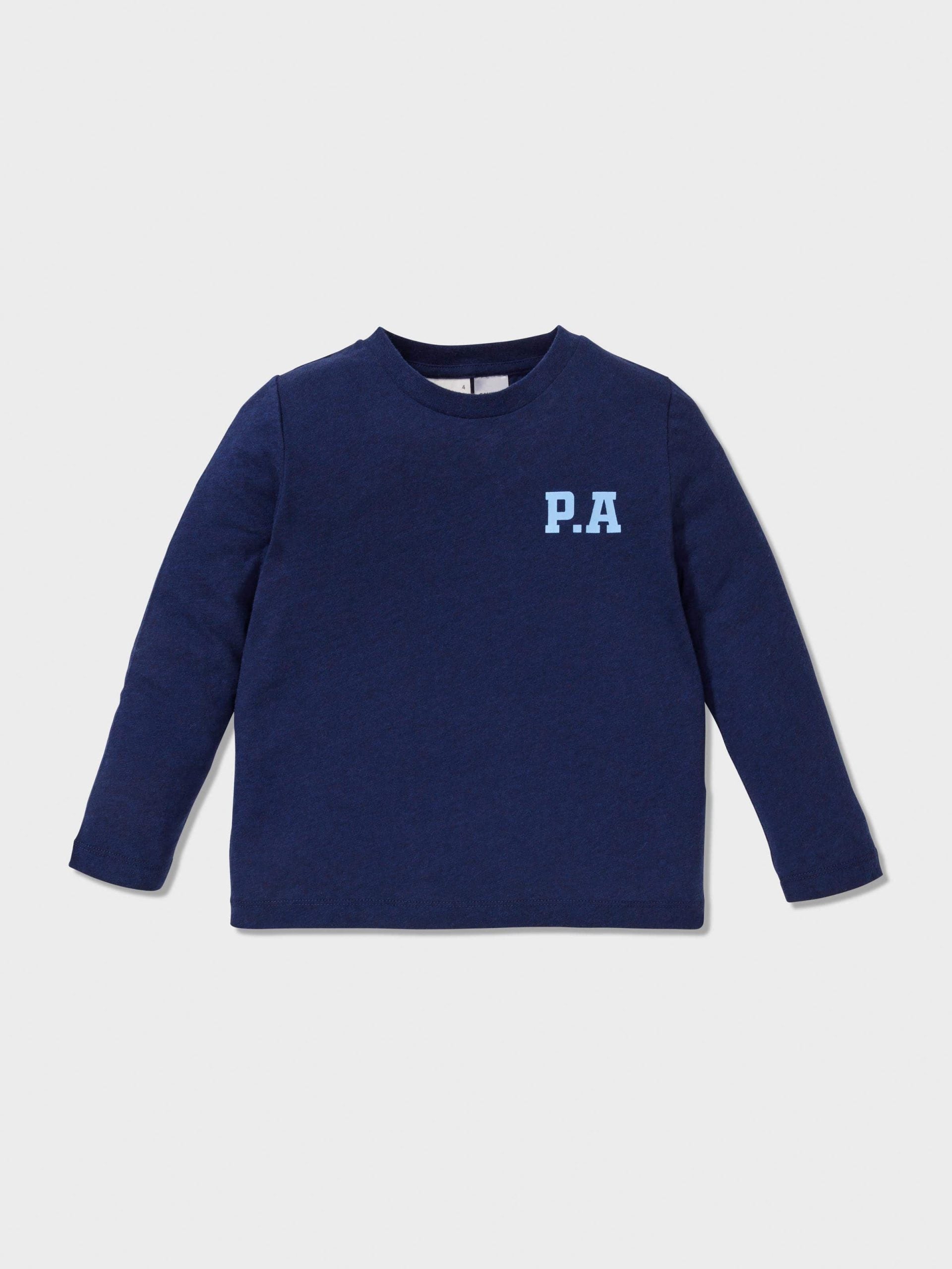 Jnr Boys Navy Check Long Pj Set multi image 2
