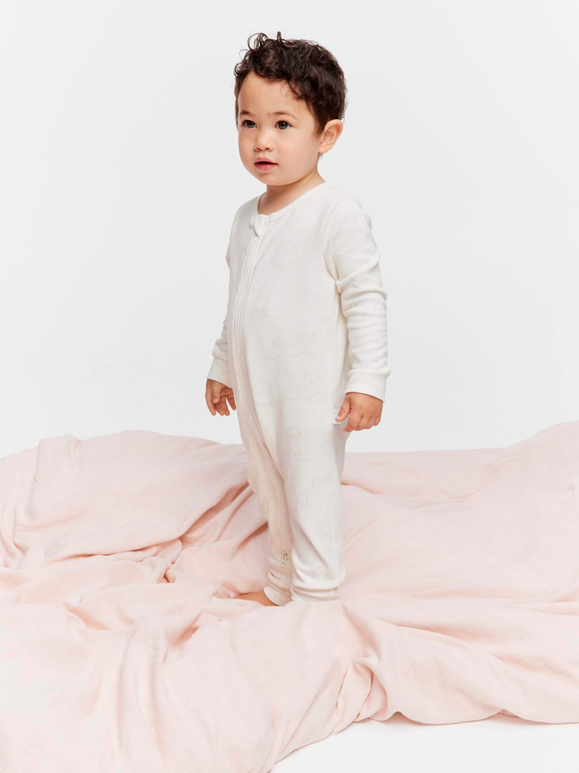 Baby Organic Penny Onesie cream image 0