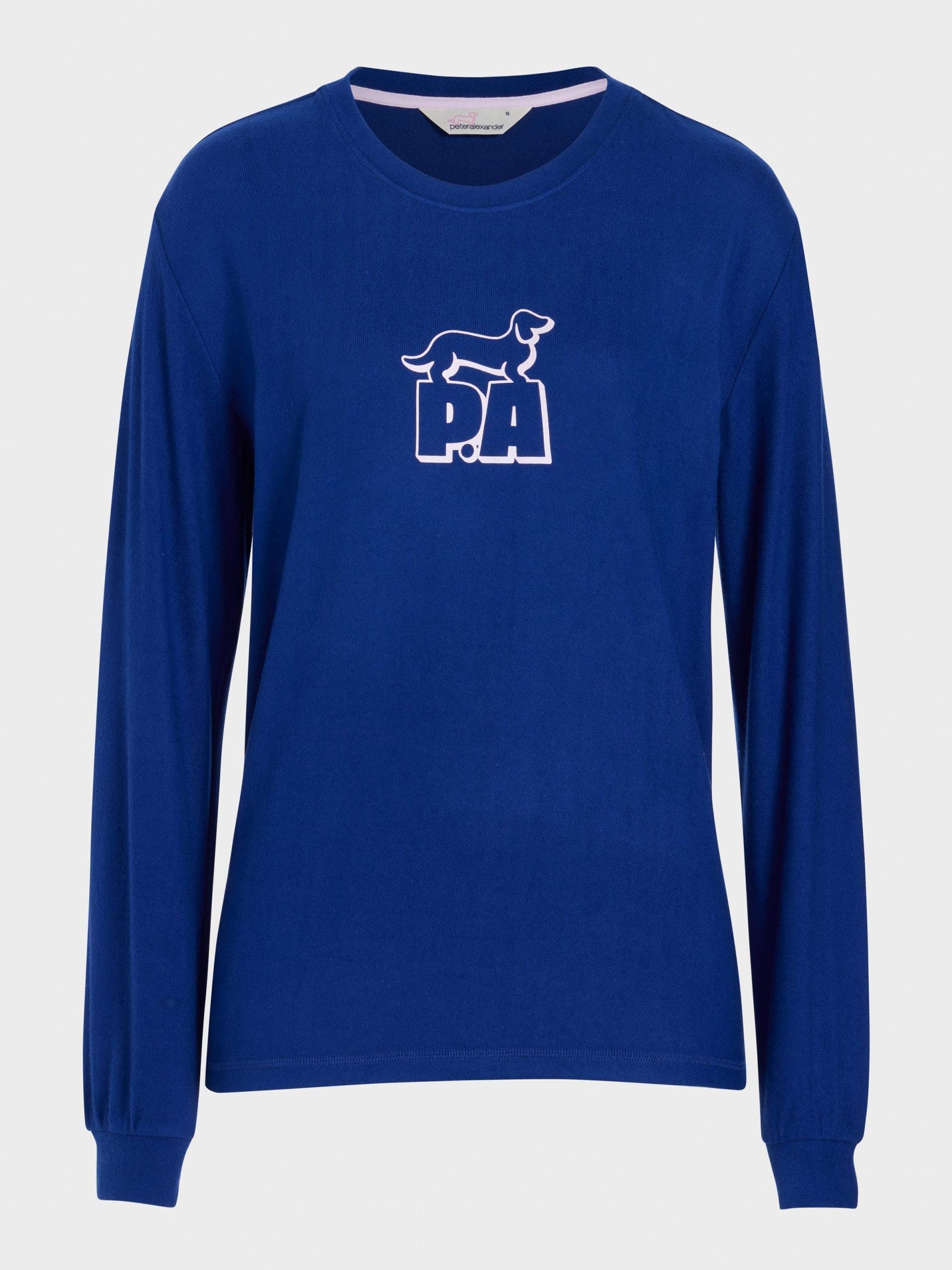 Navy Plush Block Logo Sweater navy image 3