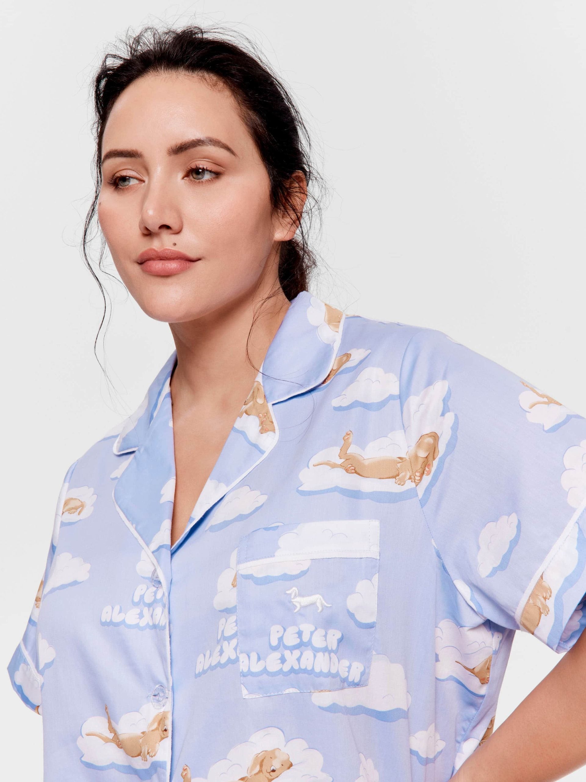 P.A. Plus Penny On A Cloud Shortie Pj Set Multi image 1