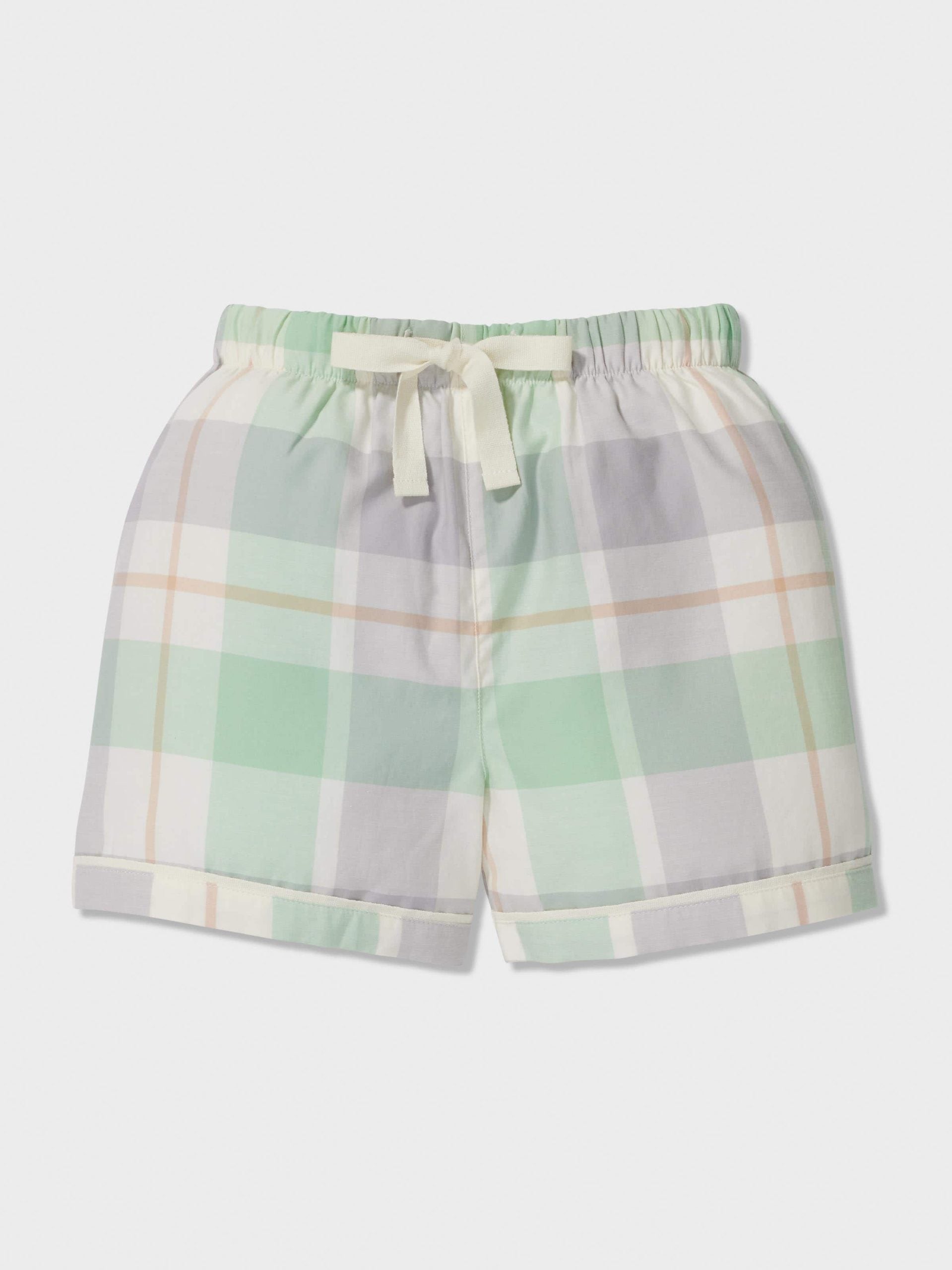 Kids Mint Check Classic Shortie Pj Set mint image 4