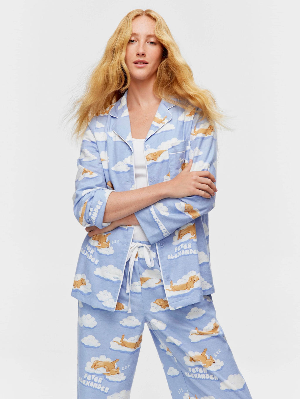 Penny On A Cloud Classic Flannelette Pj Set multi image 2