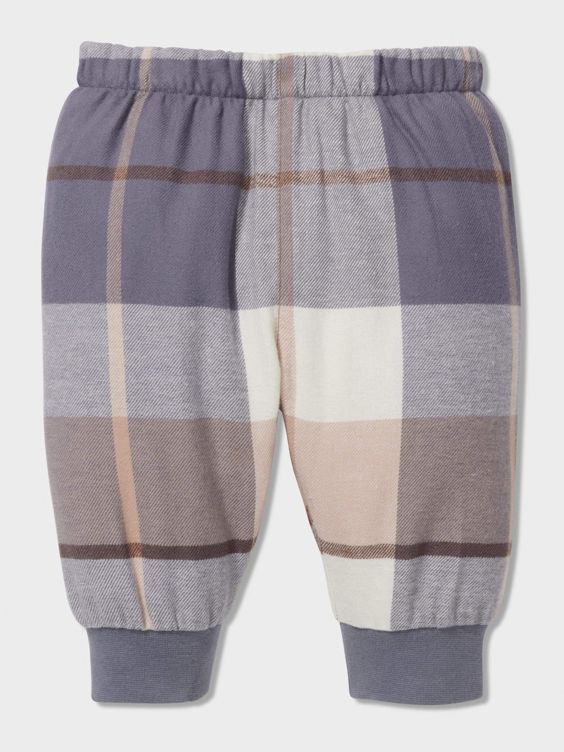 Baby Charcoal Check Long Classic Pj Set multi image 1