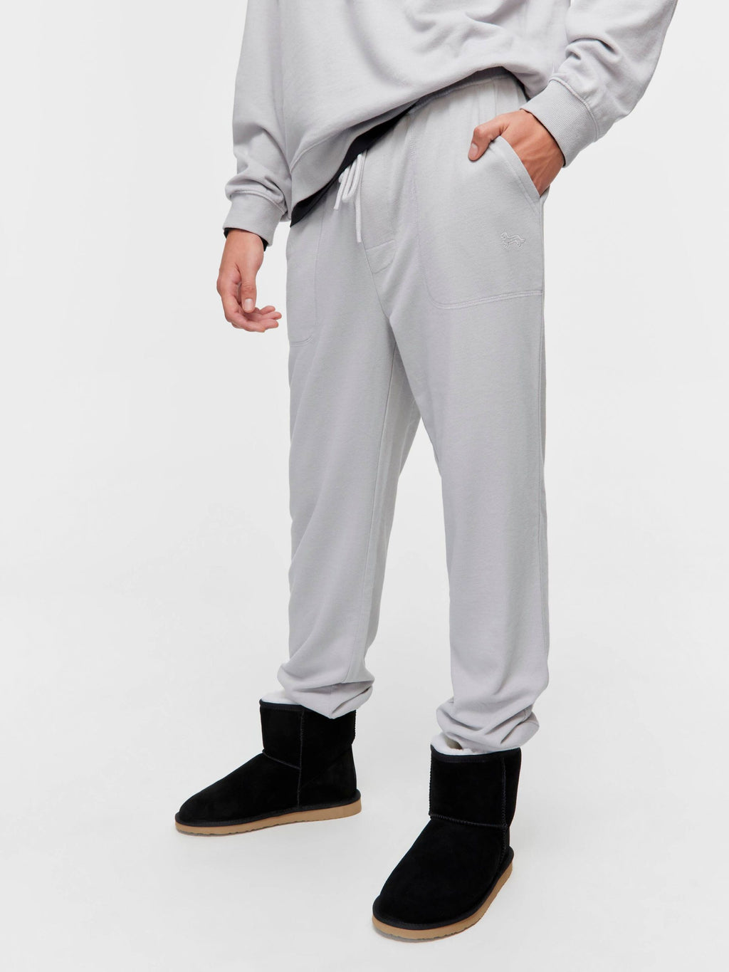 Grey Fleece Track Pant grey image 0