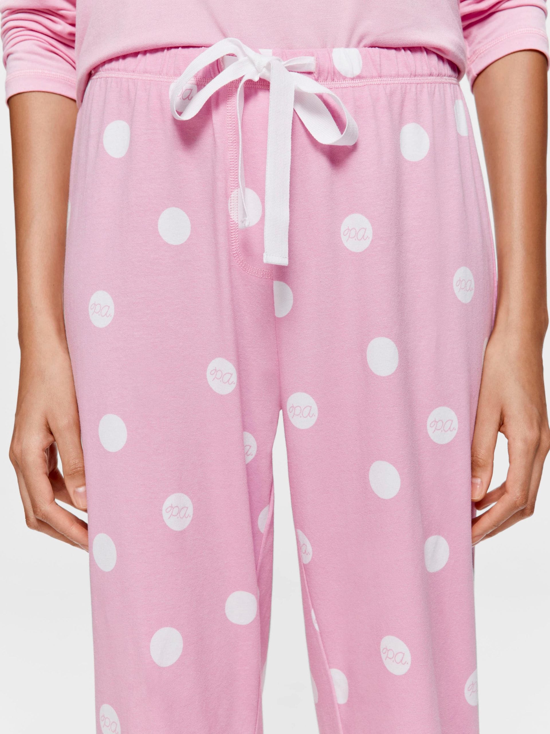 Pink Spotted Easy Pj Pant pink image 1