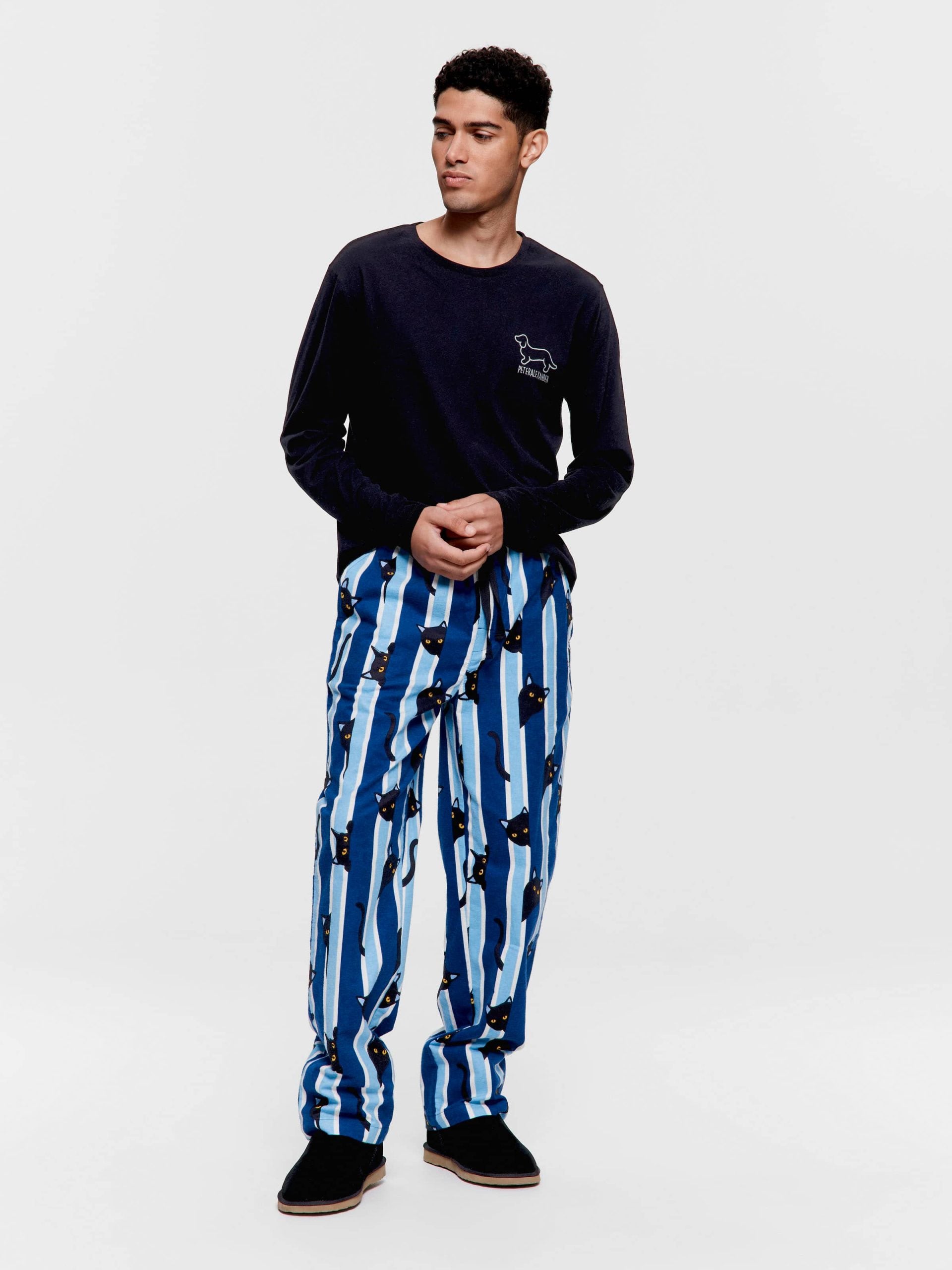 Sneaky Cat Classic Flannelette Pj Pant multi image 0