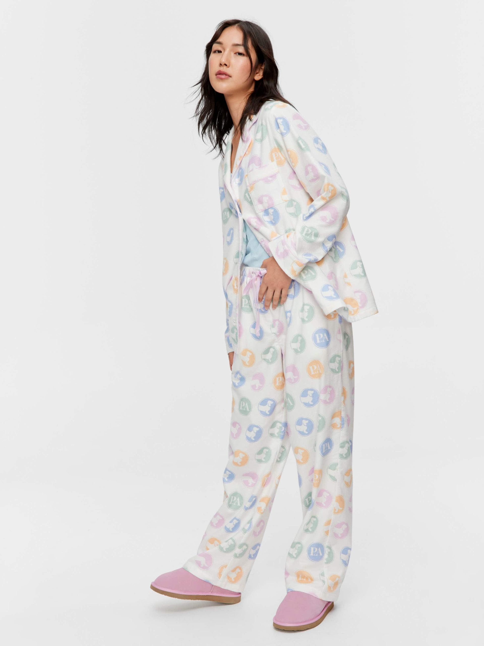 Penny Spot Classic Flannelette Pj Set multi image 2