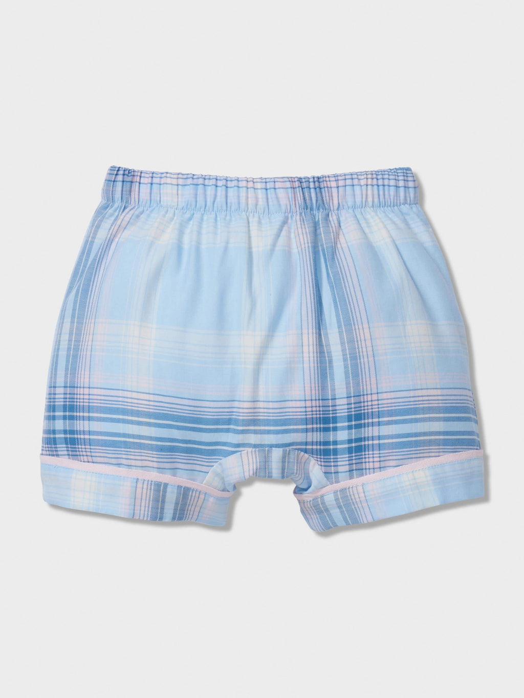 Baby Blue Check Classic Shortie Pj Set multi image 1