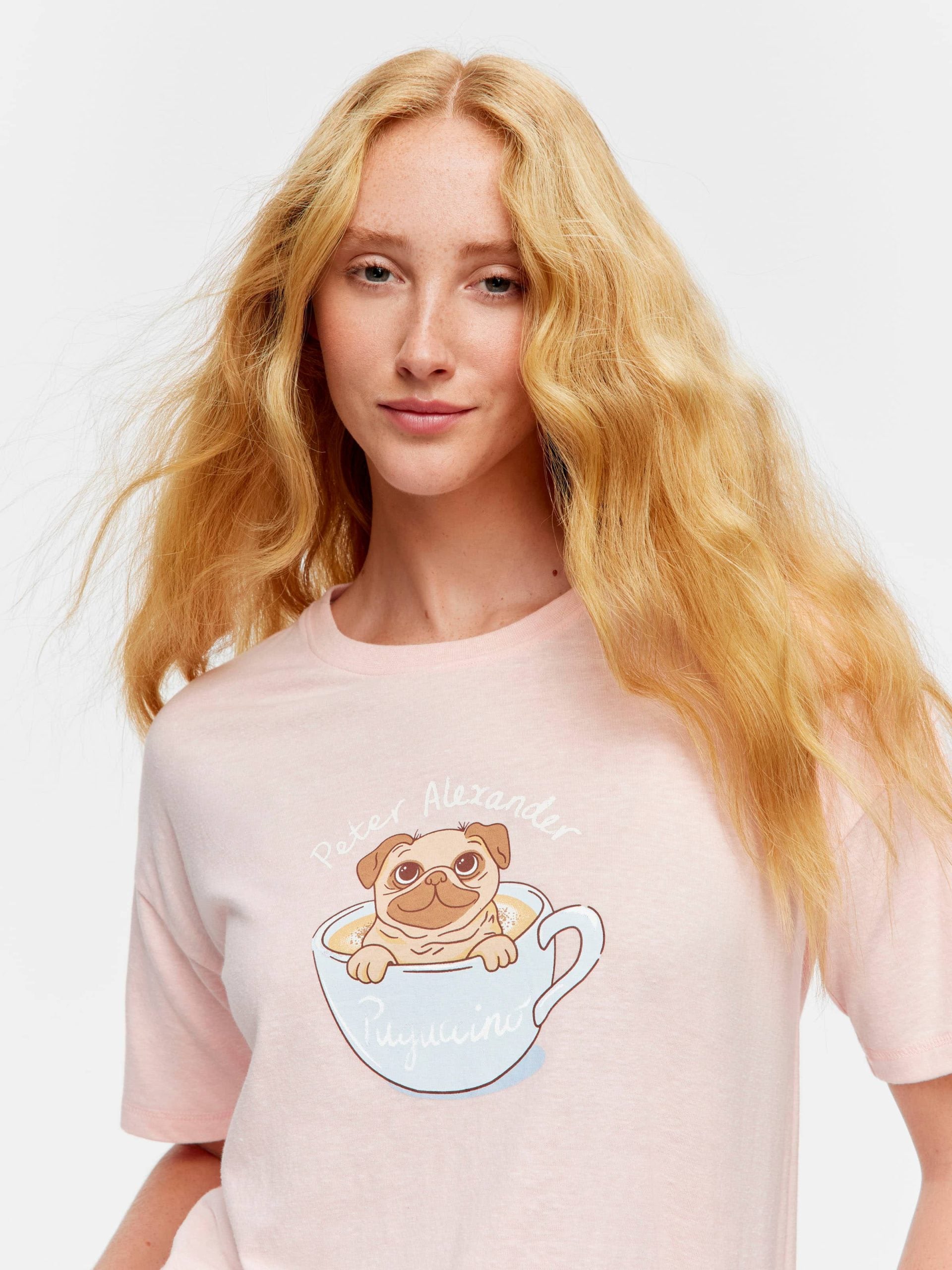 Pug In A Mug Shortie Pj Set Multi image 1