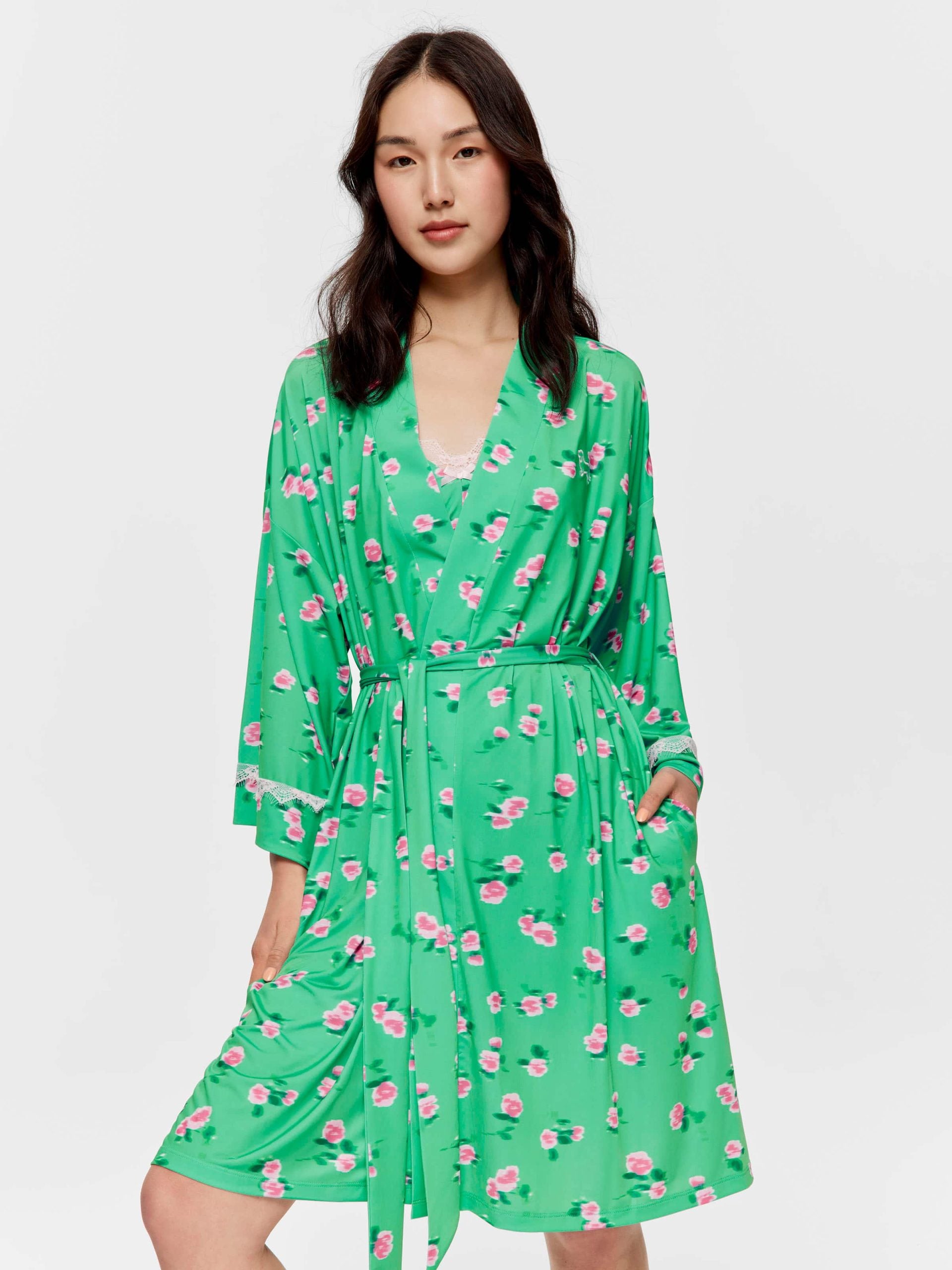 Ditsy Floral Slinky Gown multi image 0
