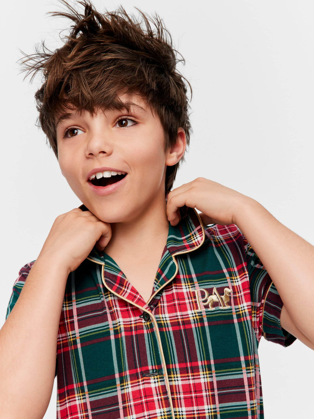 Kids Tartan Onesie multi image 1