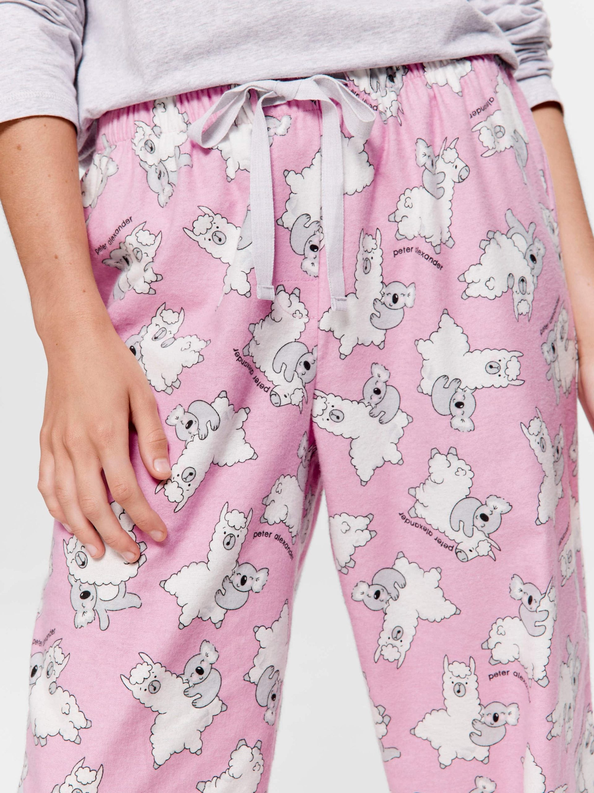 Koala & Llama Classic Flannelette Pj Pant multi image 0